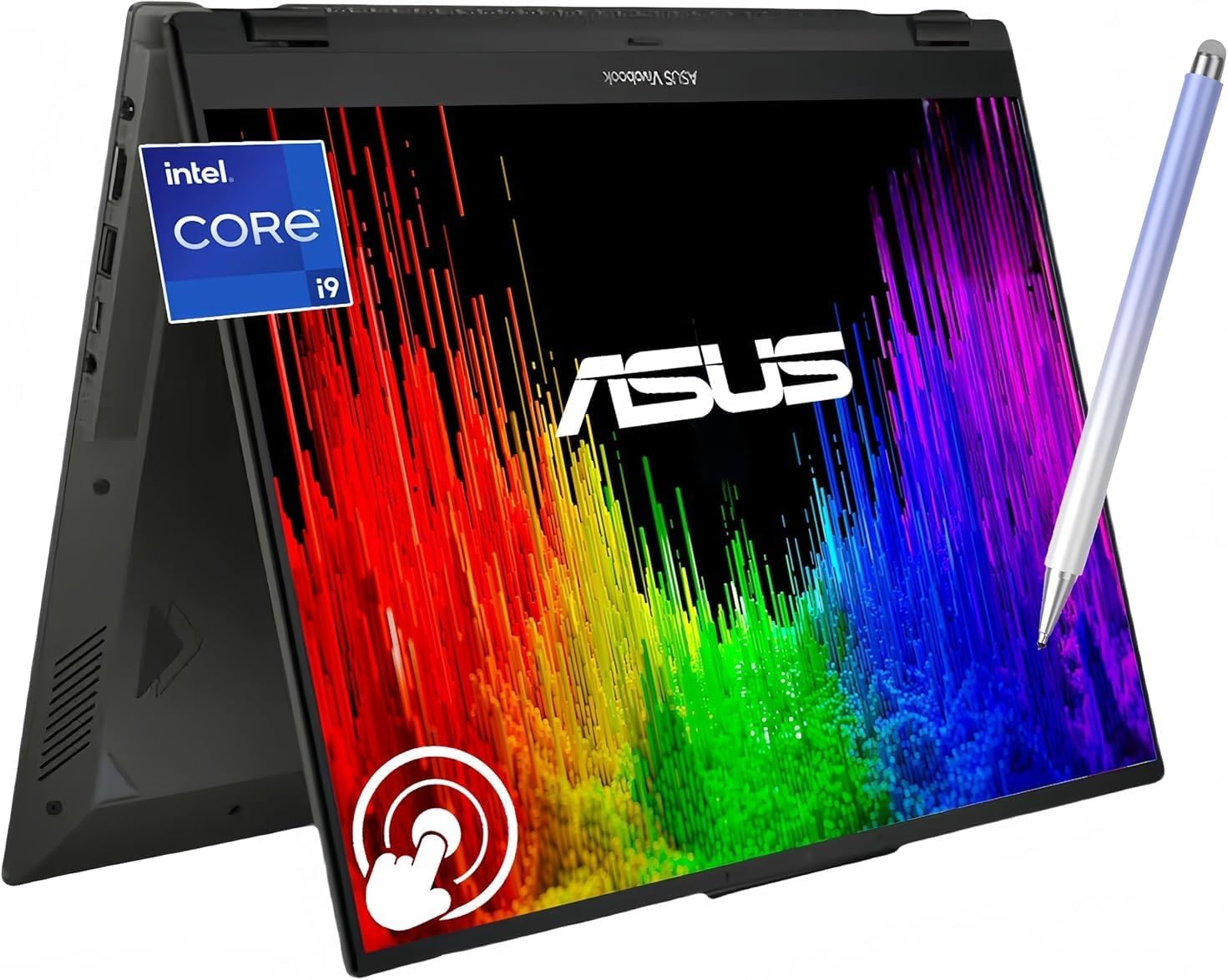 ASUS Vivobook S 16 Flip 16" WUXGA Touchscreen Laptop, Intel 14Cores i9-13900H, 1080p Webcam, Harman/Kardon, Wi-Fi 6E, Backlit KB, Win 11H, w/Pen (40GB RAM | 2TB SSD)