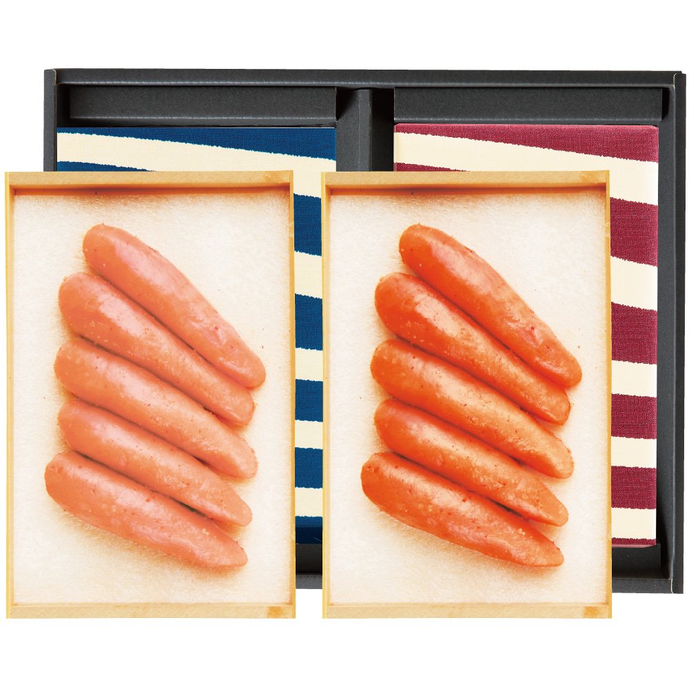 やまや 辛子明太子(無着色) 美味 中辛・辛口セット