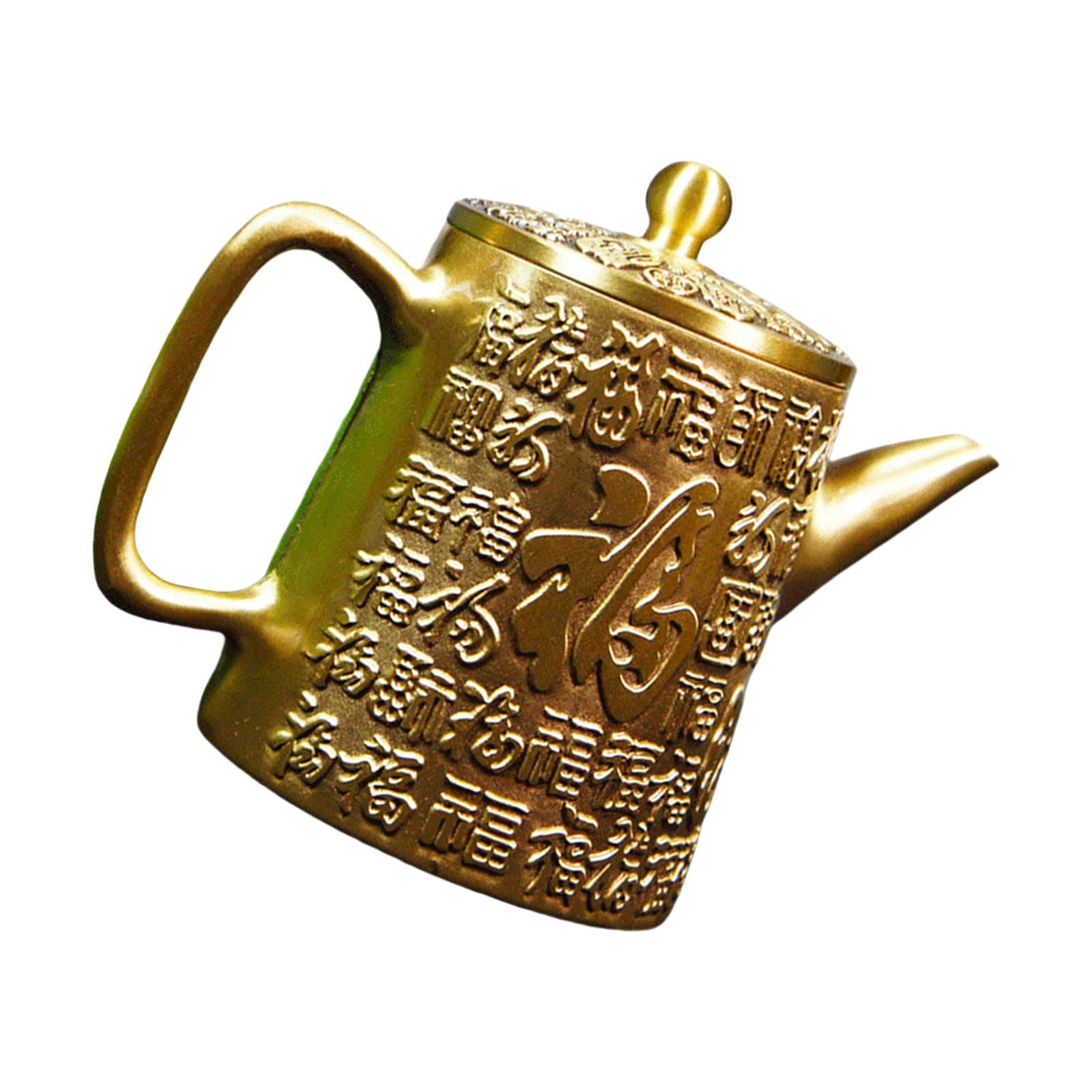 Xinsheinelry Brass Teas Pouring Pots Large Teas Kettles Elegant Water Pitcher Water Pots Suitable for Indoor and Home Use Multipurpose