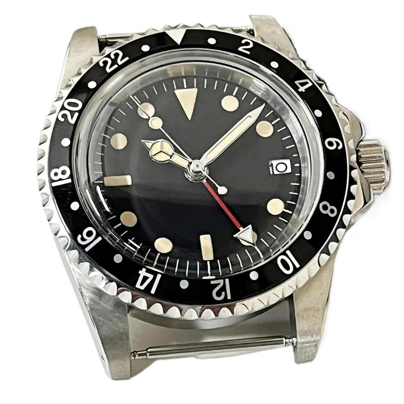 1 pz. Orologio Meccanico con Lunetta unidirezionale Multicolore, Impermeabile, da 39,5 mm, in Vetro bombato, da Immersione, NH34, Automatico.(A4)