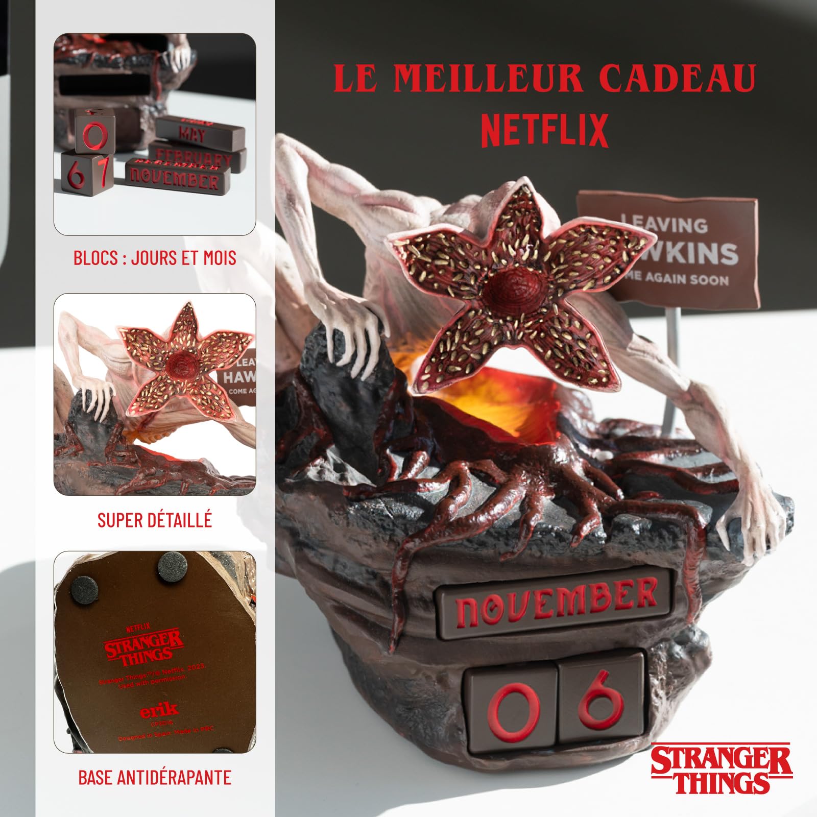 Calendrier de l’Avent Stranger Things Officiel | Figurine Cadeau pour Fans