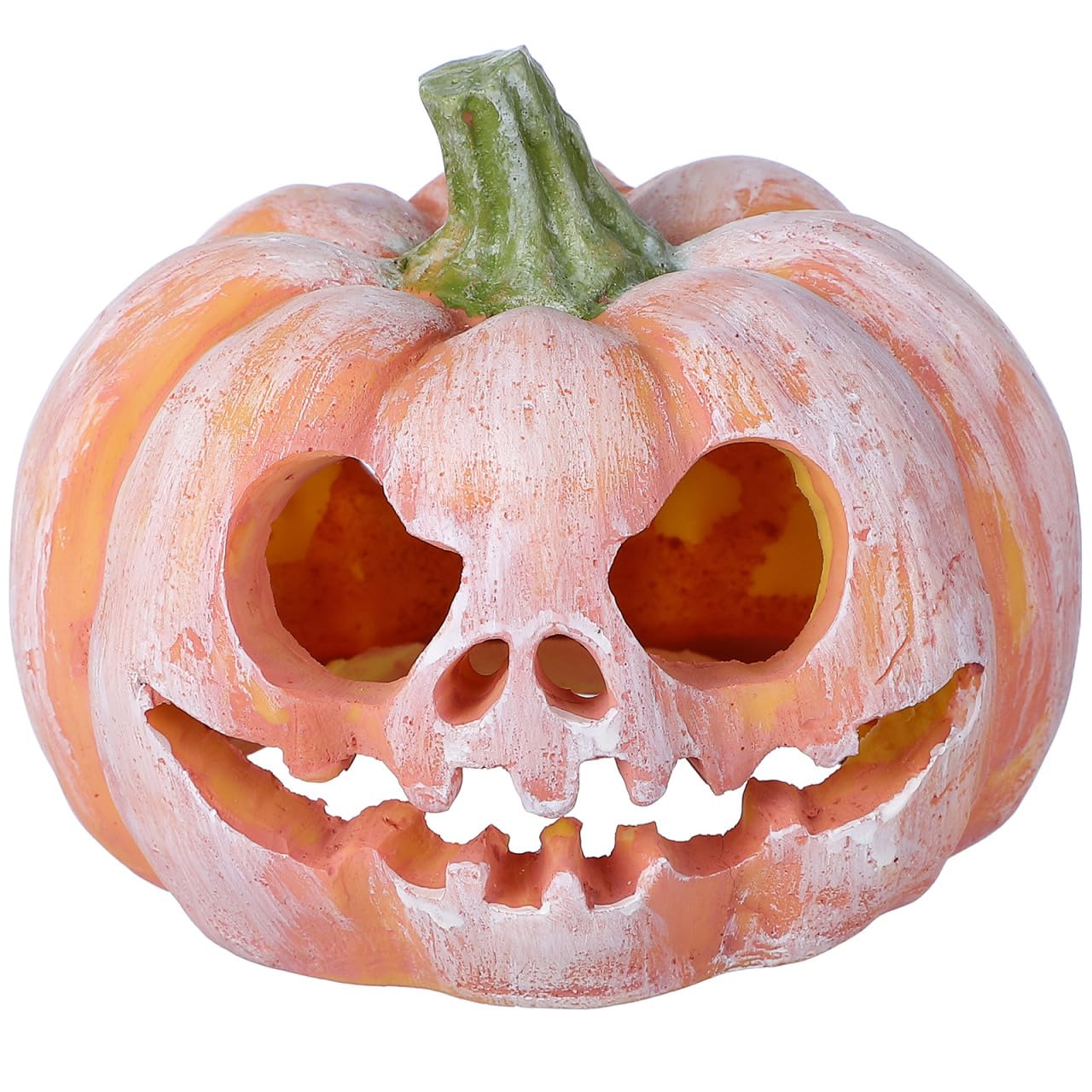 Didiseaon Halloween Pumpkin Aquarium Ornament,Hollow Resin Tank Decoration