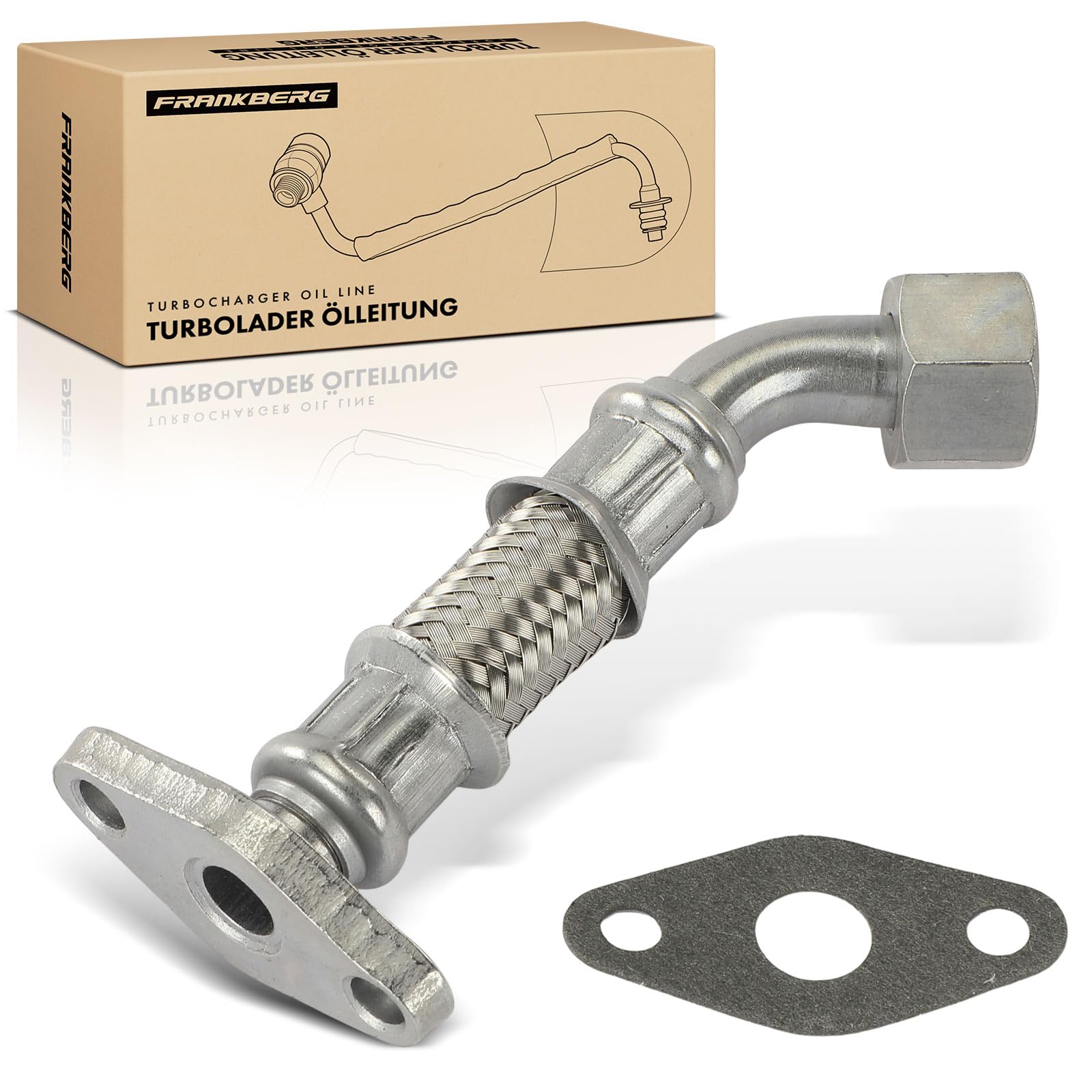 Frankberg Tuyau d'air de suralimentation, tuyau turbo 038145736C | Compatible avec: Golf IV Variant 1J5, Nouvelle Coccinelle 1C1 9C1, R.o.o.m.s.t.e.r 5J7, A.l.h.a.m.b.r.a 7V8 7V9