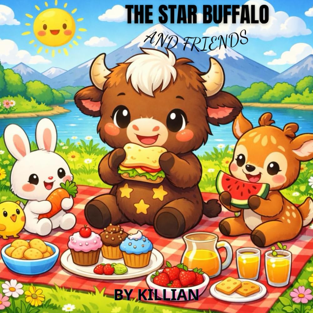 The Star Buffalo and Friends: A Cute Coloring Book for Kids – Fun Farm Animals Adventures