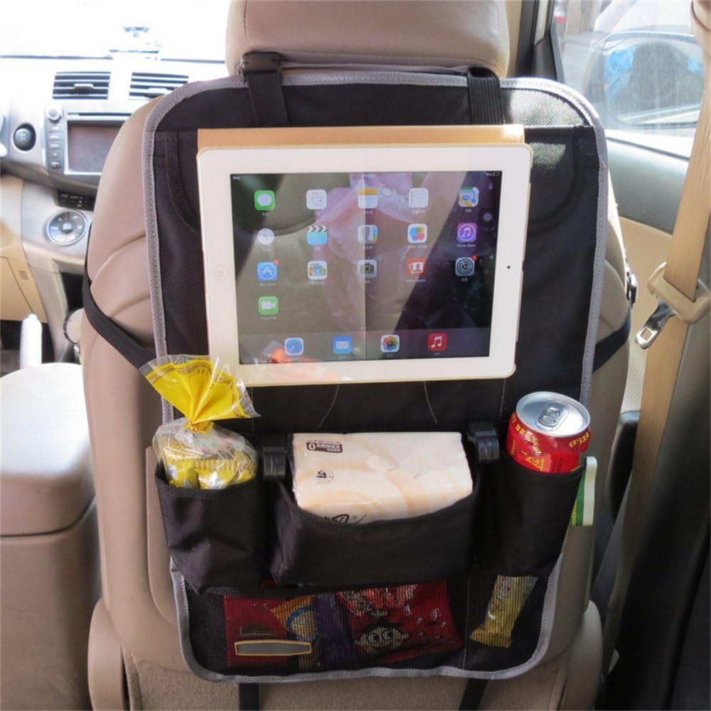 Car Back Seat Organizer,Multi-Pocket Travel Storage Bag Car Trash Bag Organizer Cool Wrap Bottle Bag Mesh Pockets