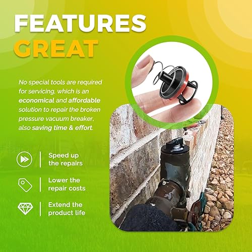 Miniatura 6 de Reemplazo para el interruptor de vacío a presión Watts 0887727 12 y 34 de pulgada Kit de reparación total RK 800M4-T 12" 34" Kit de reparación total