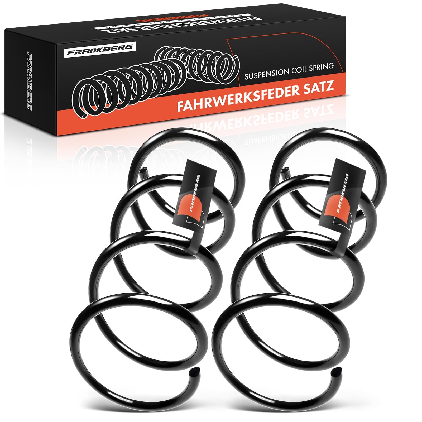 Frankberg 2x Coil Spring Front axle Compatible with Twingo II CN0 1.2L 2007-2021 Replace# 8200948652