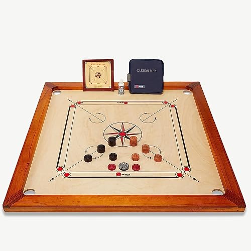 Carrom Board Set Officiel Taille 7 kg – 74 cm