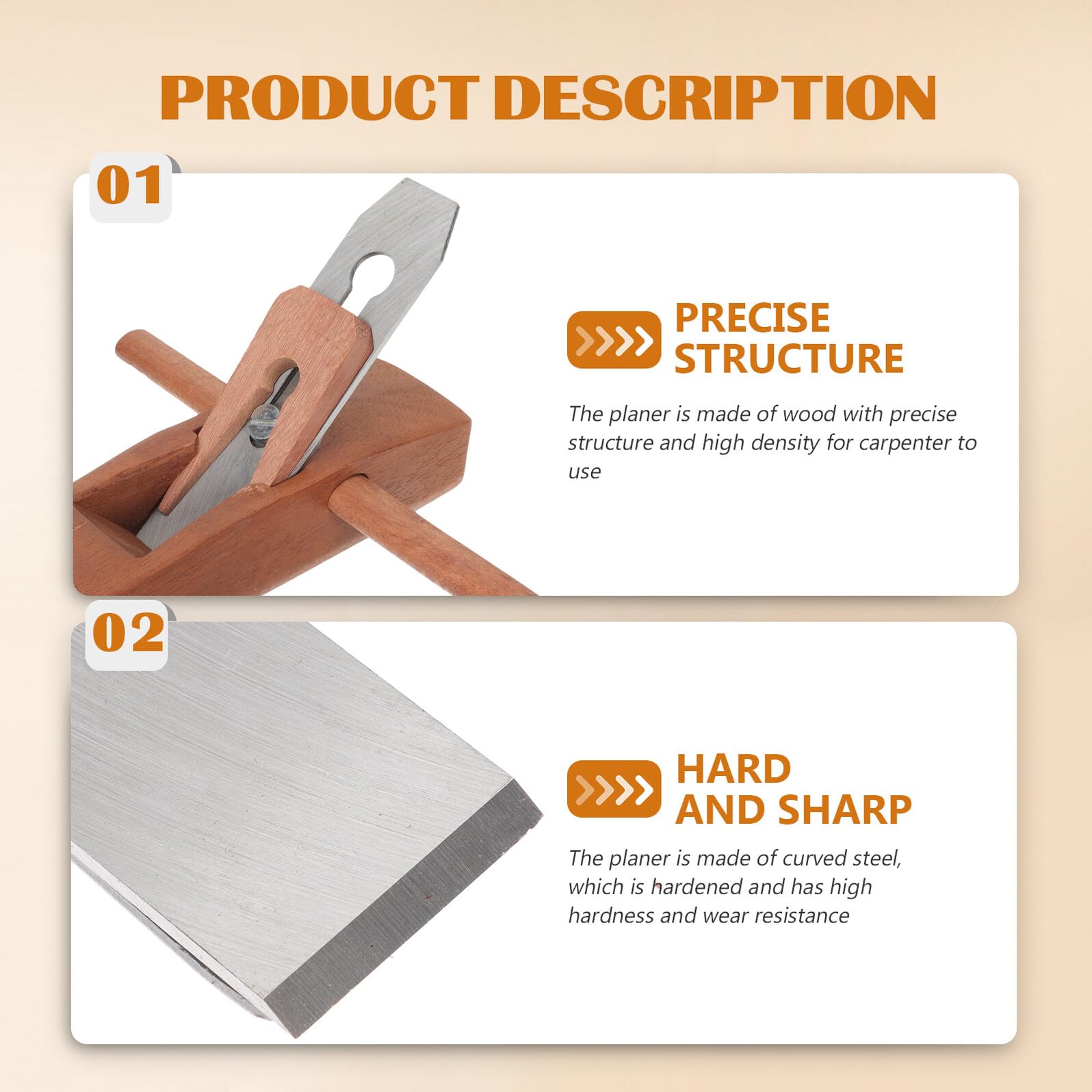 Pialla Manuale per Falegname in Legno Lame per Bricolage