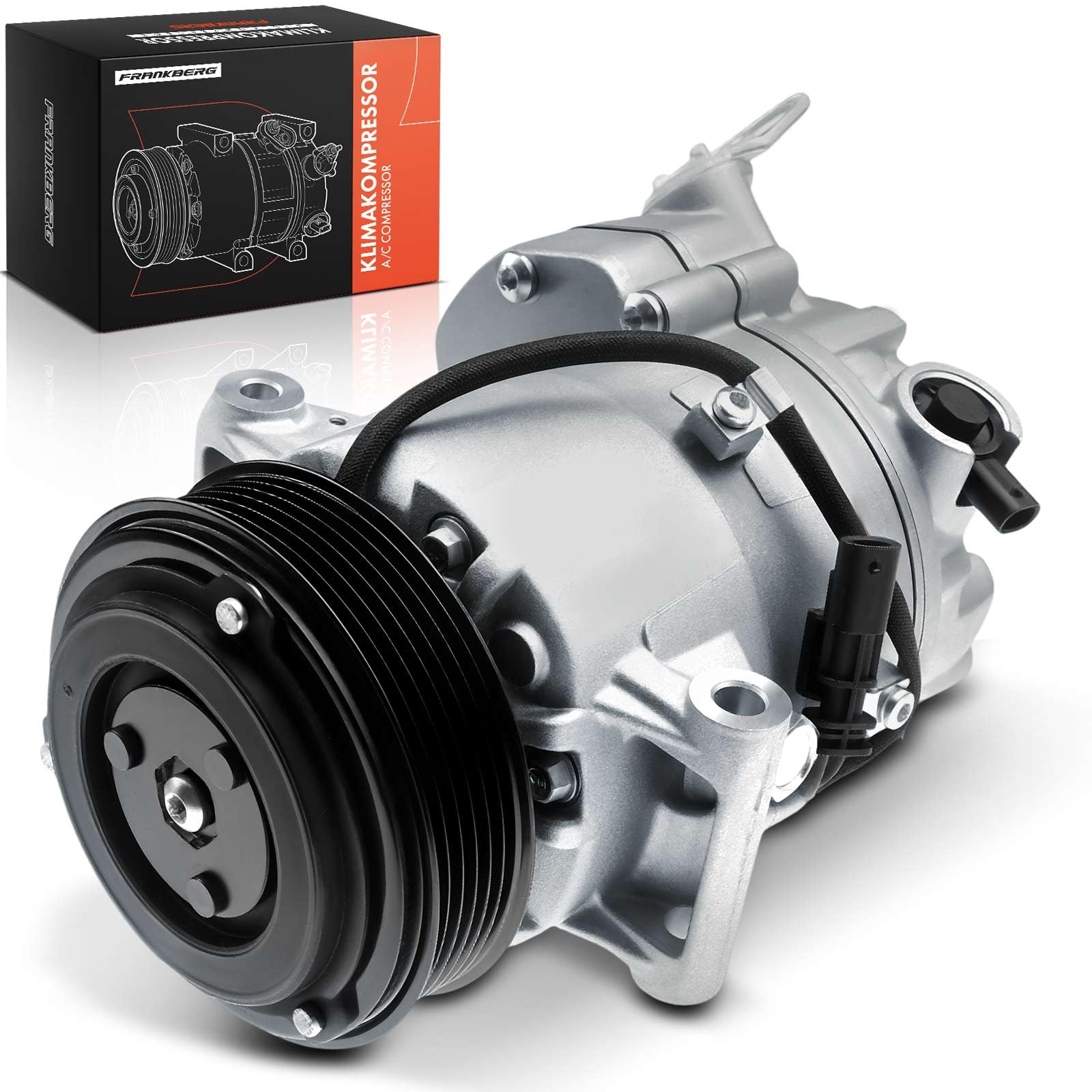 Frankberg Compressore aria condizionata con frizione Diesel Compatibile con Zafira Tourer C P12 Astra J P10 Cascada W13 13414017, compreso l'olio preconfezionato