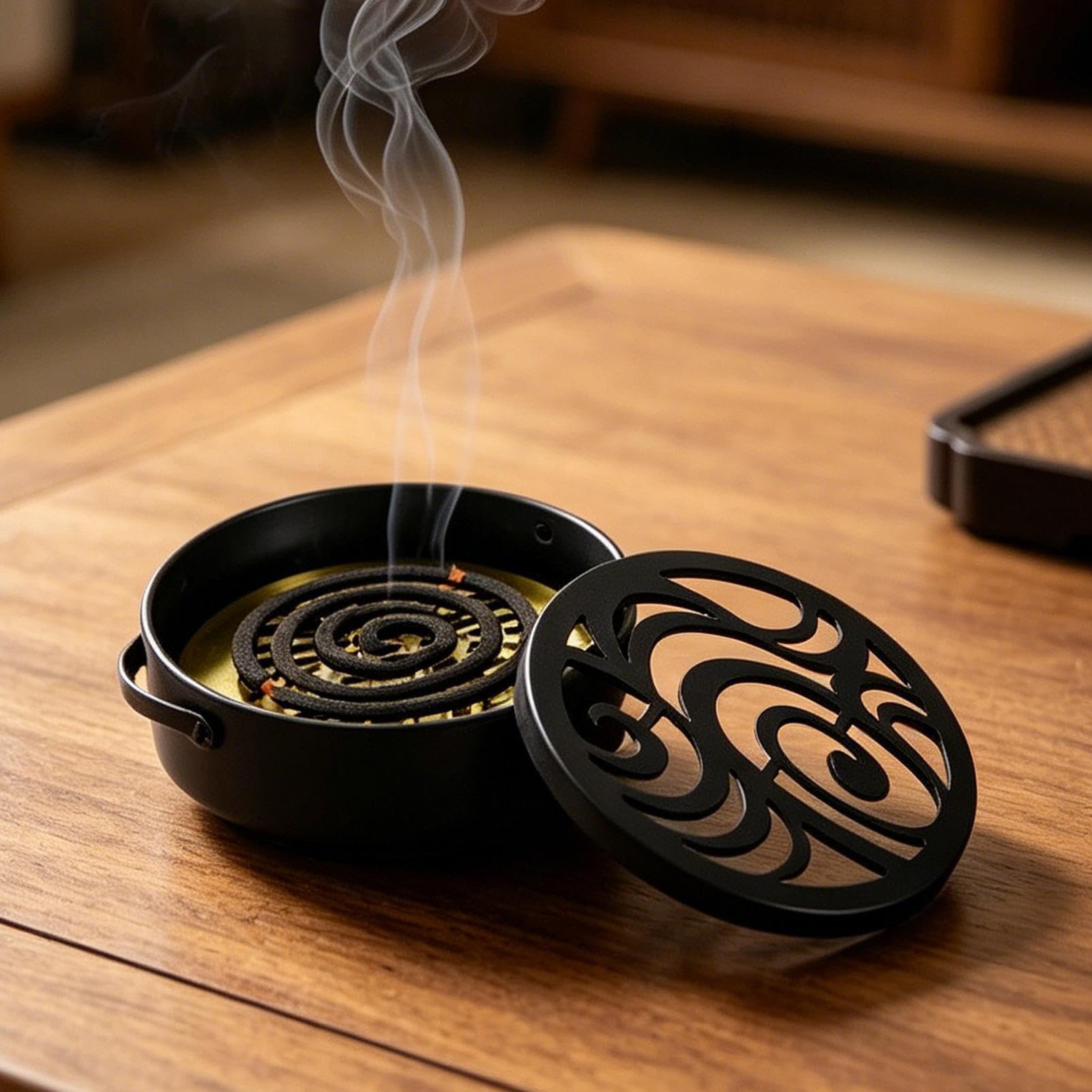 Supporto Per Incenso A Portaincenso Resistente al Calore Design Retrò con | Porta Incenso A E Raccoglicenere per Camera da Ufficio Campeggio Sala Meditazione