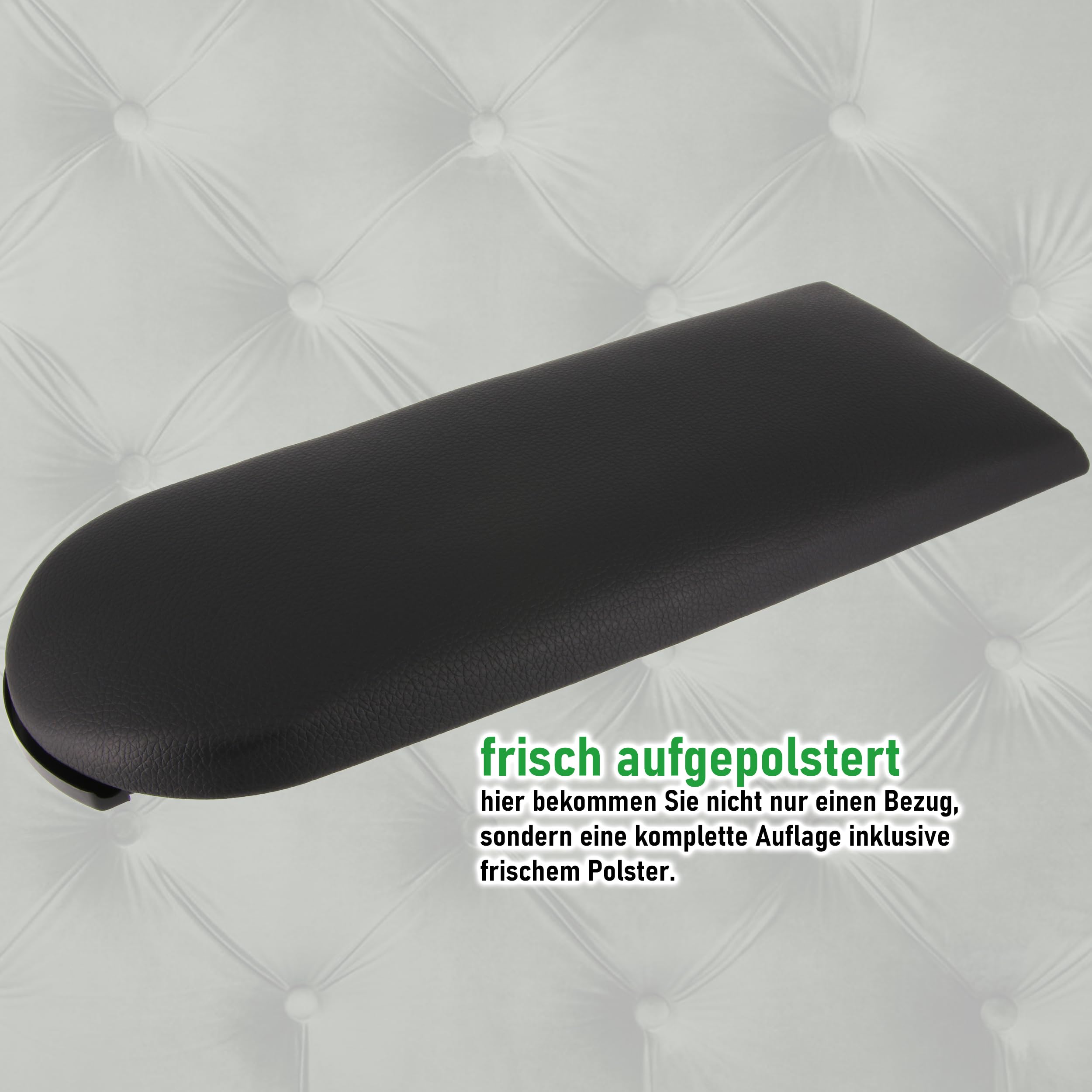 RECAMBO Couvercle de rechange pour accoudoir central pour Seat Ibiza IV 6J/6P année de construction 2008-2017 - Ajustement robuste - Aspect proche de la série - Mécanisme durable - Montage rapide