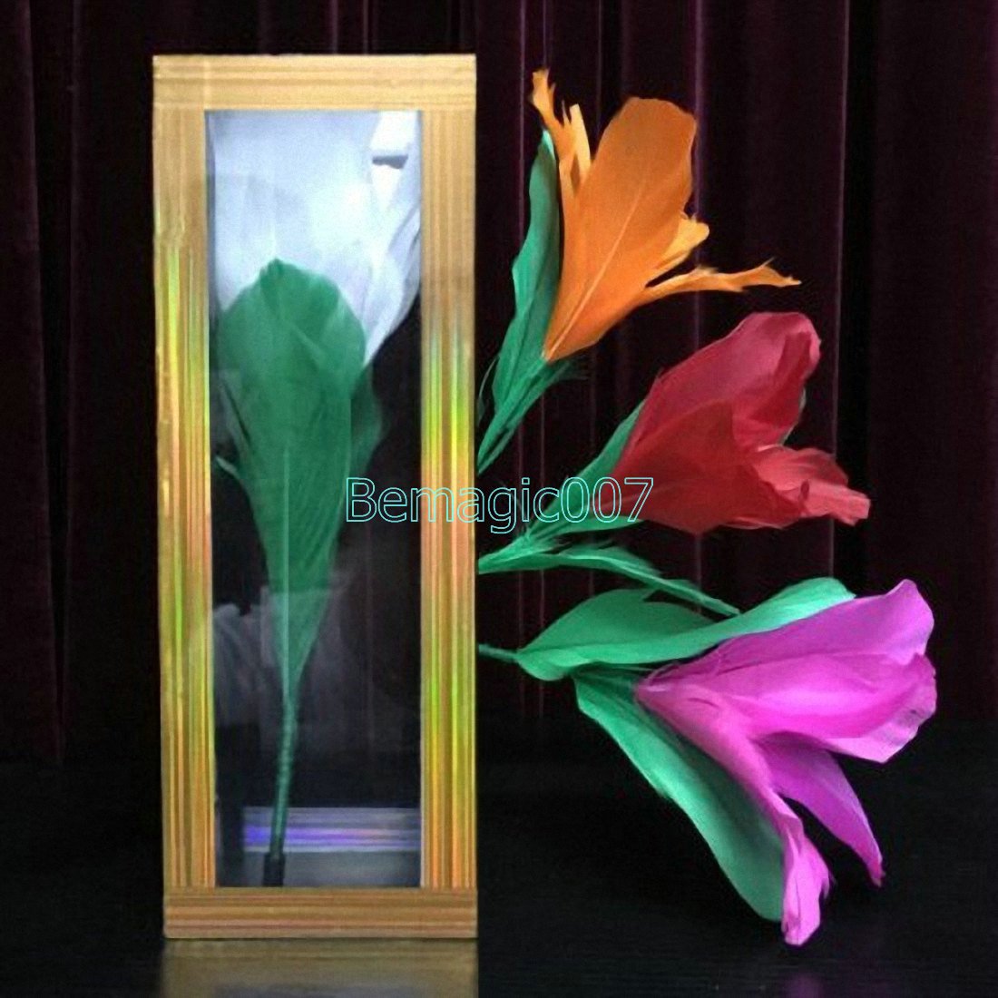 Stage Magic Tricks Transparent Tube Appearing Flowers