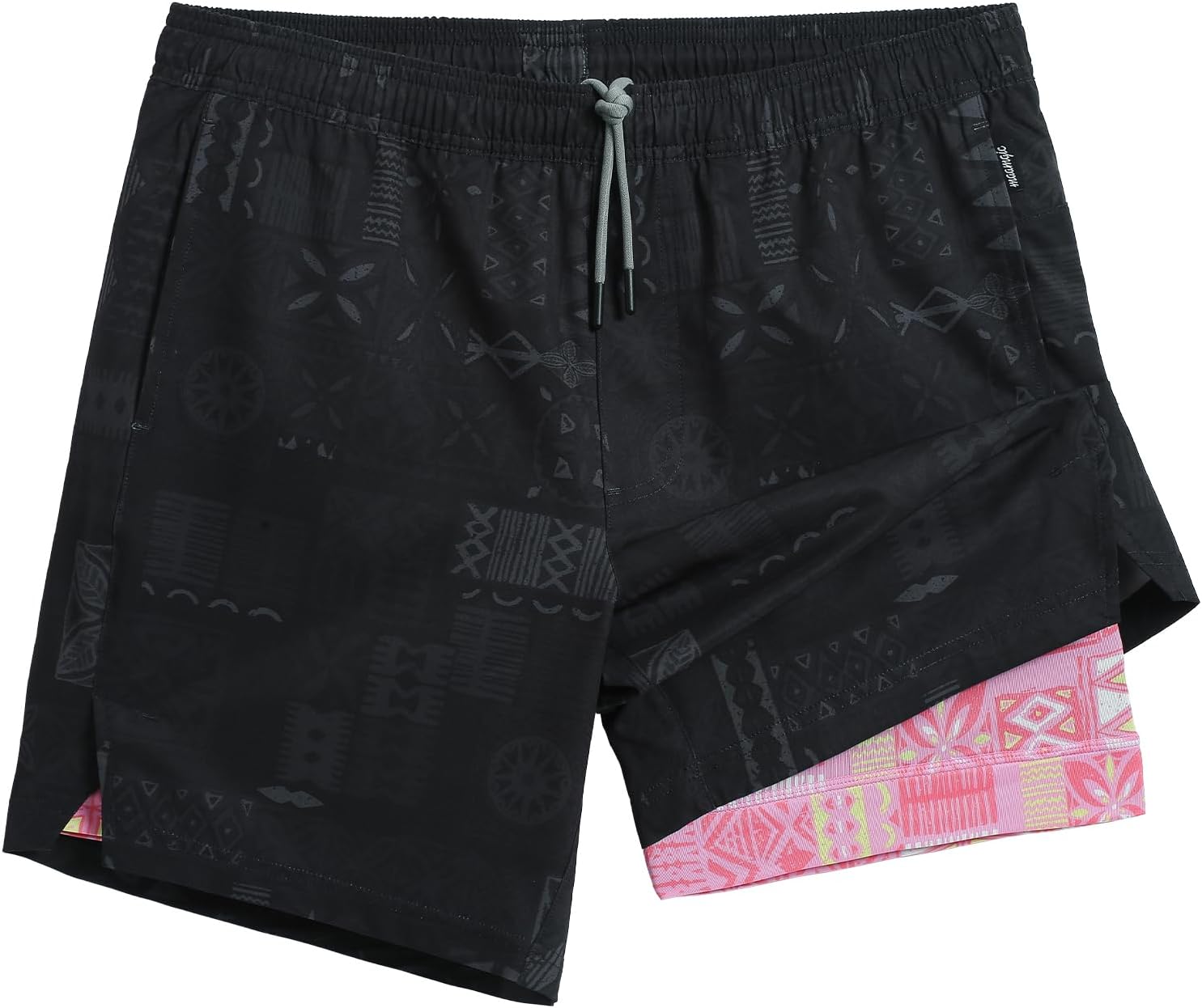 maamgic Gym Shorts for Men 7 inch Inseam with Liner Stretch 2 in 1 Workout Shorts Men Quick Dry Athletic Running Shorts