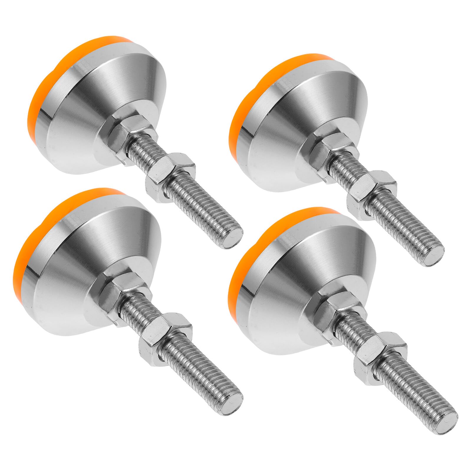 4 Stück Teiliges Verstellbares Nivellierfuß Set aus Robustem Kohlenstoffstahl rutschfeste Maschinenfüße für Werkbank Möbel und Schwere Industriemaschinen Stabile Balance und