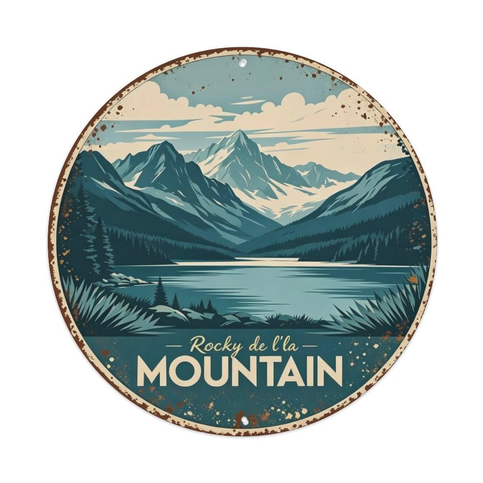 Rocky Mountain Np Metal Tin Sign Plaque