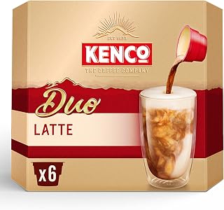 Kenco Duo Latte Instant Coffee 6x17.25g (Pack of 4, Total 24 Drinks, 414g)