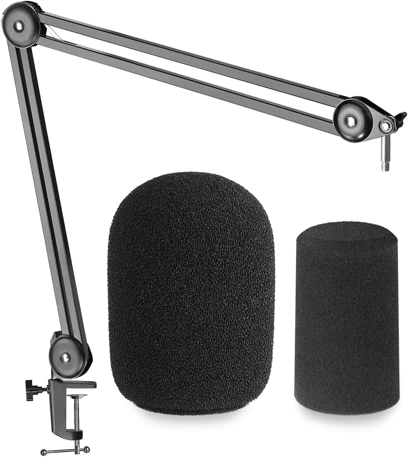 Mic Boom Arm Compatible with Shure SM7B/SM7dB Microphone, Suspension Boom Arm with Pop Filter for Shure SM7B Mic, Premium Microphone Arm by YOUSHARES Boom Stand with Pop Filter