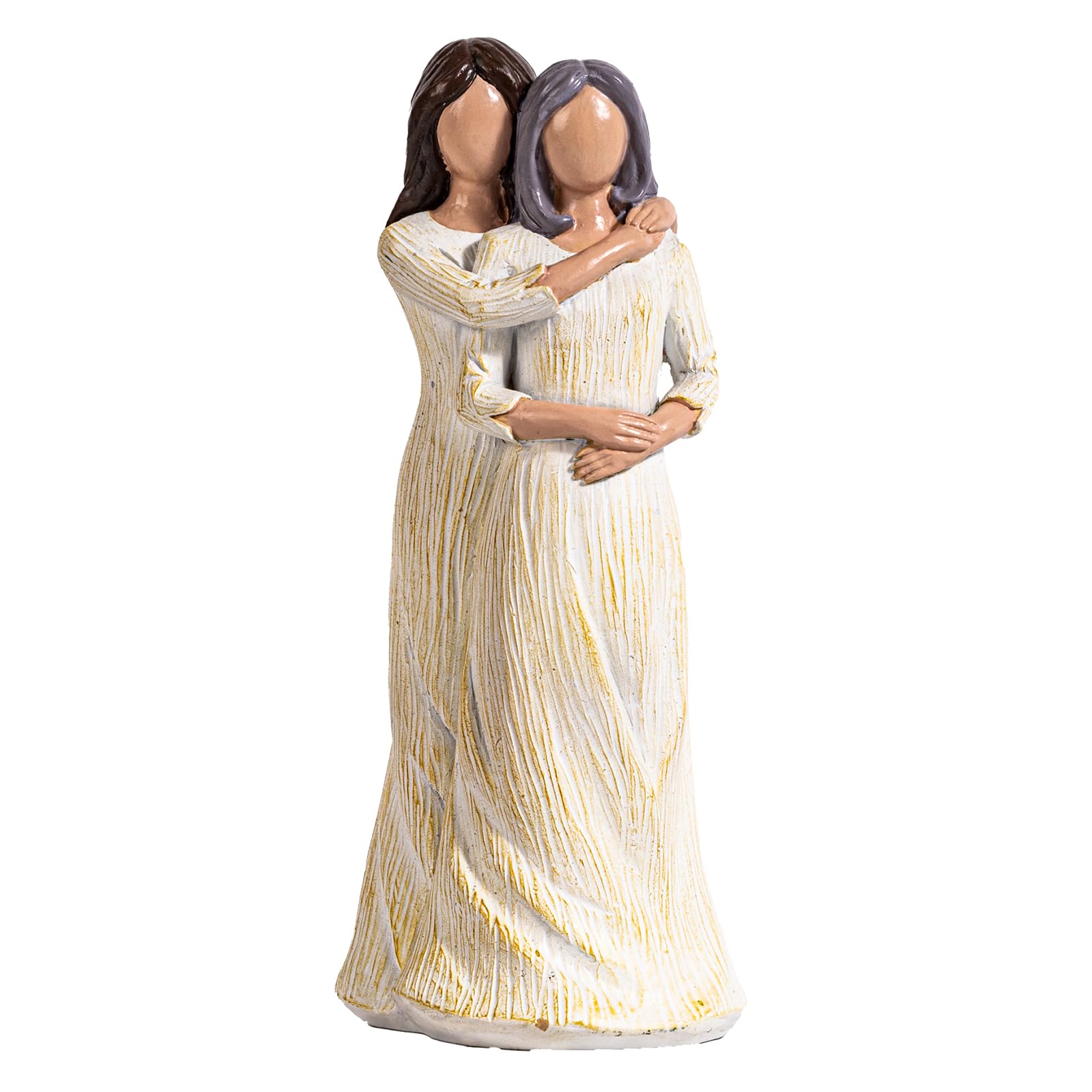 BUTILIVEEN Hugging Mom Daughter Figurines, Gifts for Mom from Daughter for Christmas, Mothers Day and Birthday, Hand Painted Statue, Resin, 8 inch