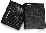 Minimalist Wallet for Men, ARW Metal Money Clip Wallet, RFID Blocking Aluminum Slim Cash Credit Card Holder