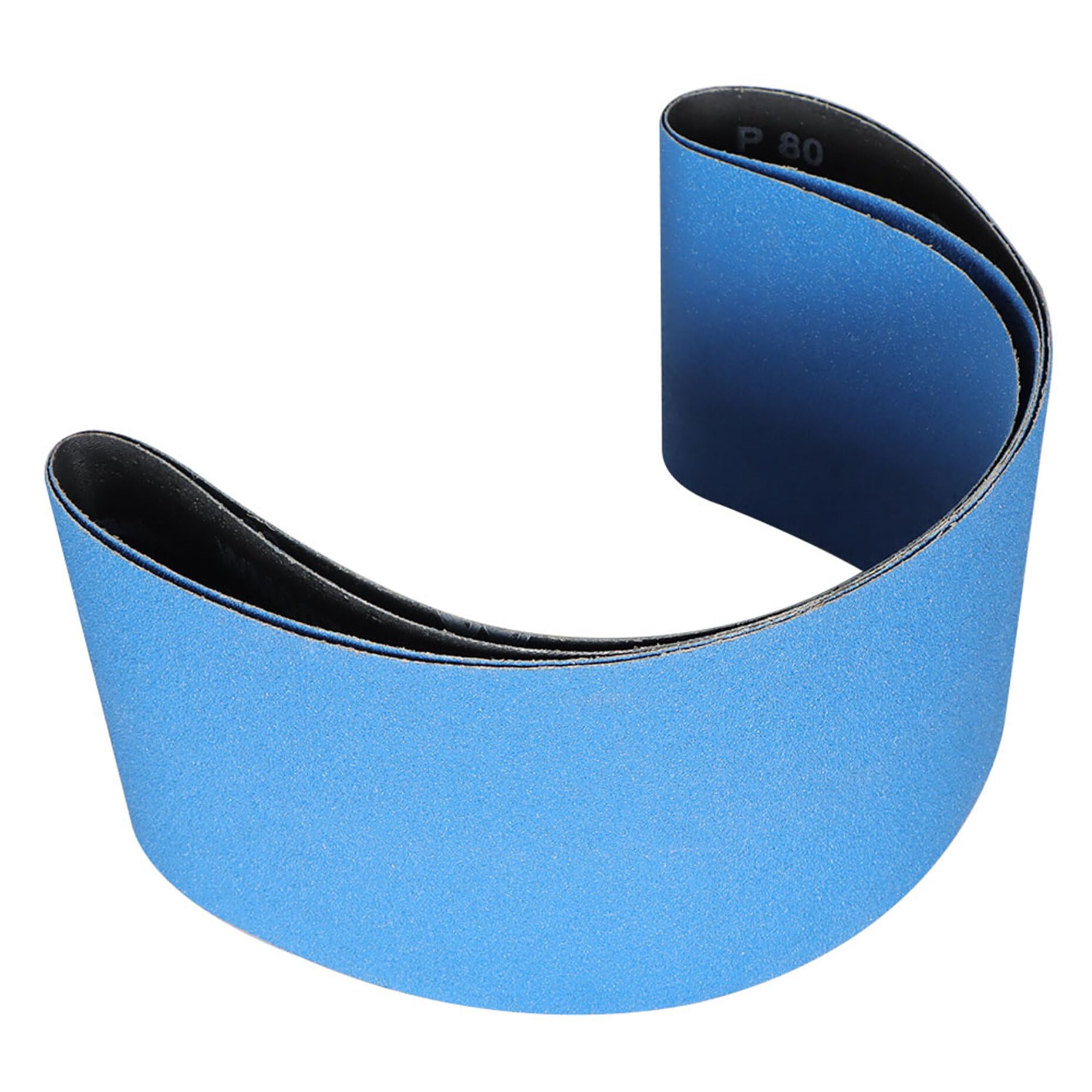 kimllier 2 Pack 6 x 48 Inch Zirconia Sanding Belts 80 Grit Abrasive Sand Paper Fit for Sanding Wood, Metal, Automobile