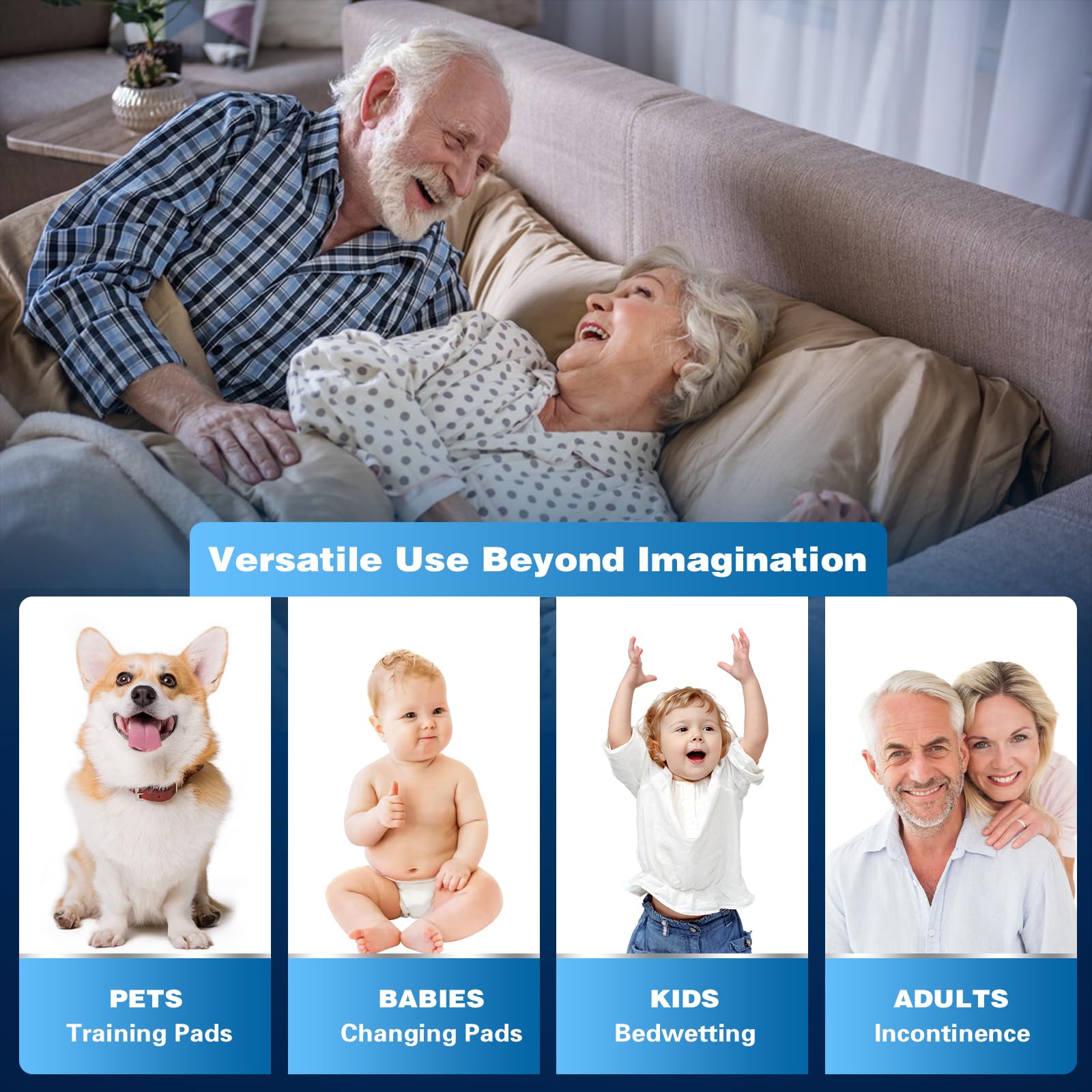 SOFYFINE Almohadillas desechables XXL de 36 x 36 pulgadas (30 unidades)