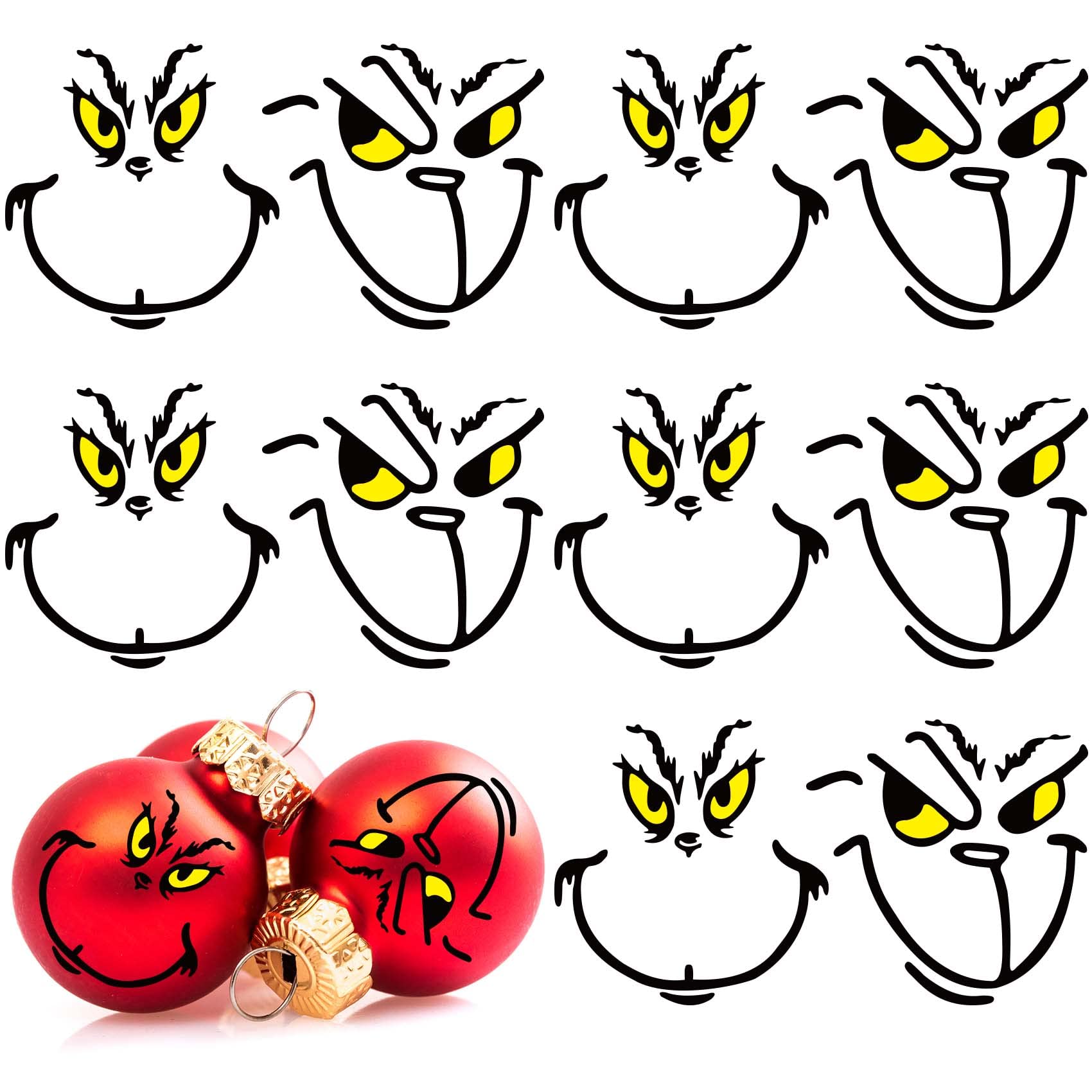 Buy Grinch Pitcher for Punch 48PCS Grinch Stickers for Ornaments Grinch