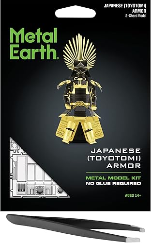 Metal Earth Fascinations - Kit de armadura japonesa Toyotomi 3D con pinzas