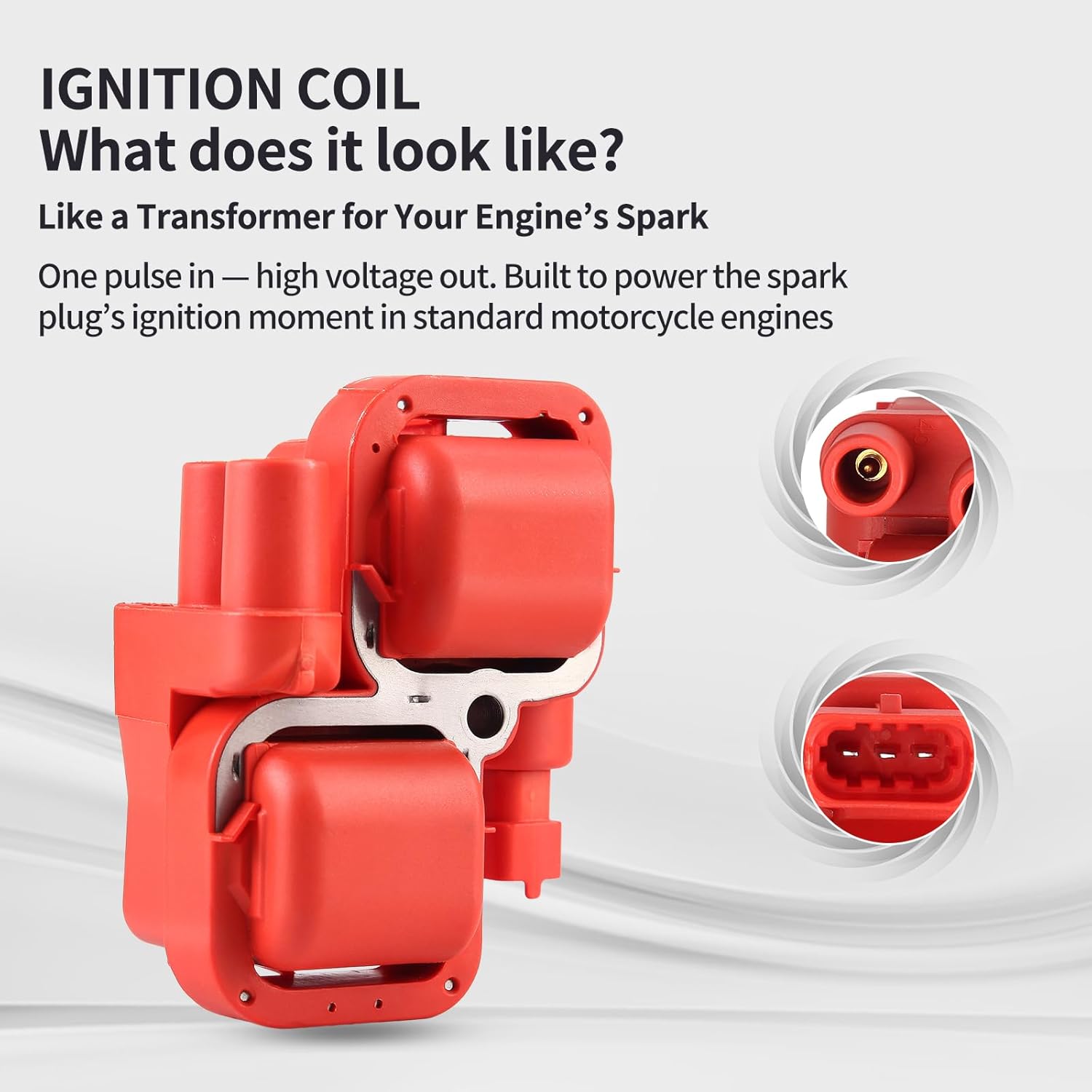 Ignition Coil and Ignition Wire Pack Fits for Polaris RZR 4 800 EFI S 2008–2010, Sportsman 700 2005–2007, Sportsman 800 Except Touring X2 Forest HO 4x4 6x6 EFI 2005–2016