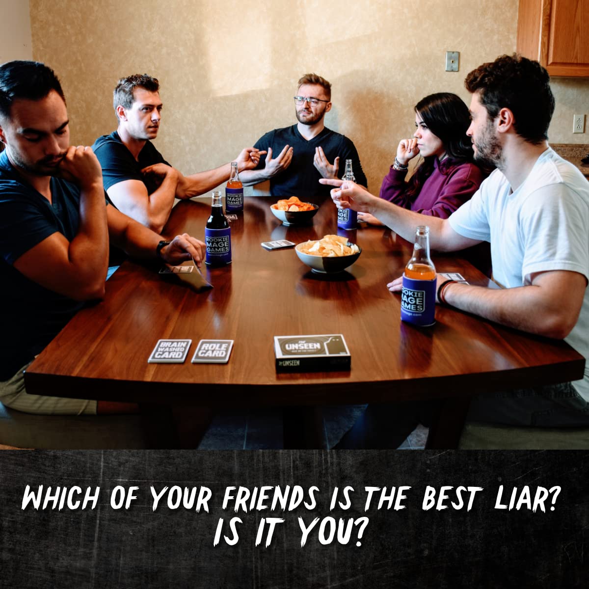 The Unseen - Who Do You Trust? | Gra imprezowa o tajne tożsamości z kłamstwami, oszustwem i egzekucją. | Rookie Mage Games