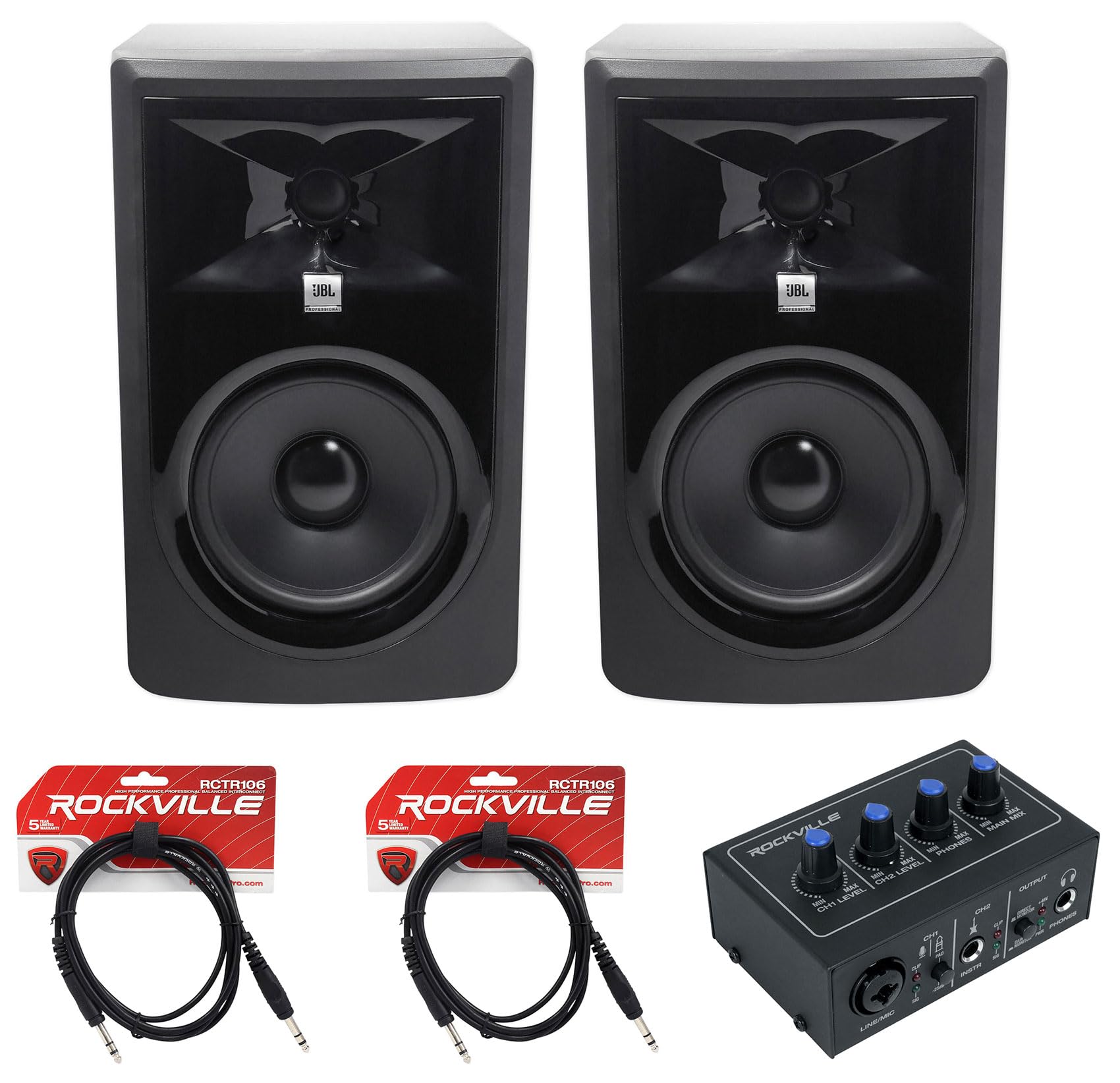 Audiosavings Bundle: (2) JBL 306PMKII 6
