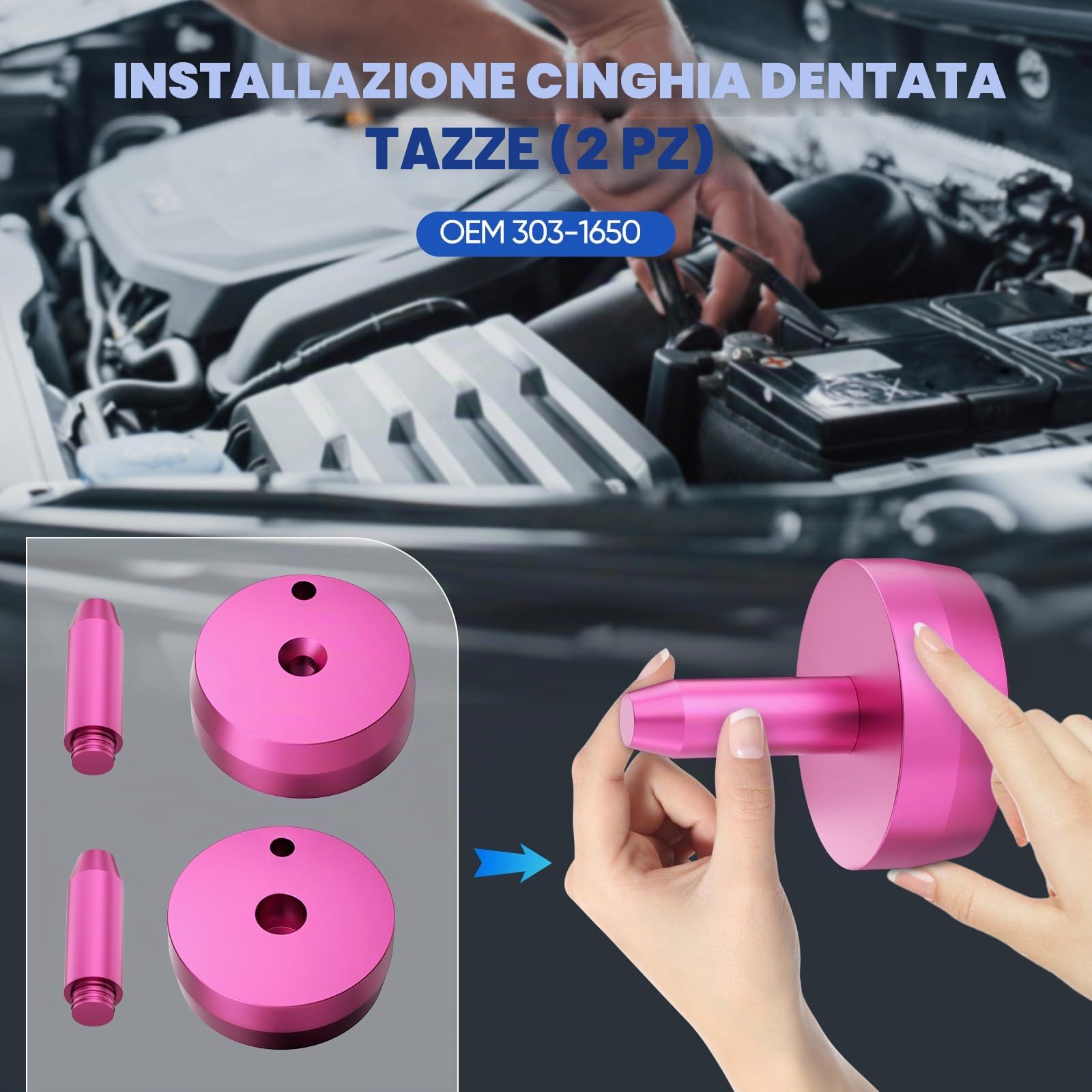 Strumento di sincronizzazione per Ford 2.0 Ecoblue TDCi Diesel, Kit di regolazione, blocco albero a camme, blocco benzina