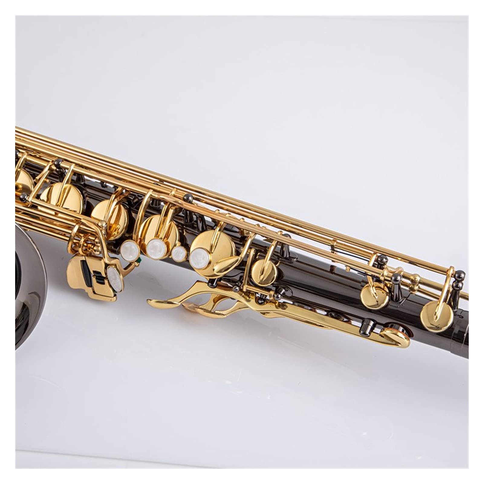 Sax Principianti Kit BB Tenor Saxophone Sax Brass Body Black Nickle Placcato Golden Keys Strumento di Legno Strumento a fiato