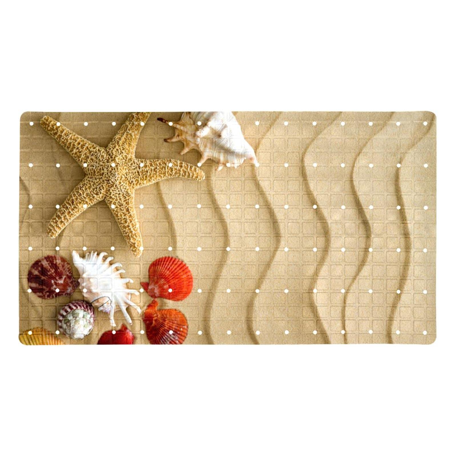 Tapis de douche antidérapant 40x71 cm avec trous de drainage