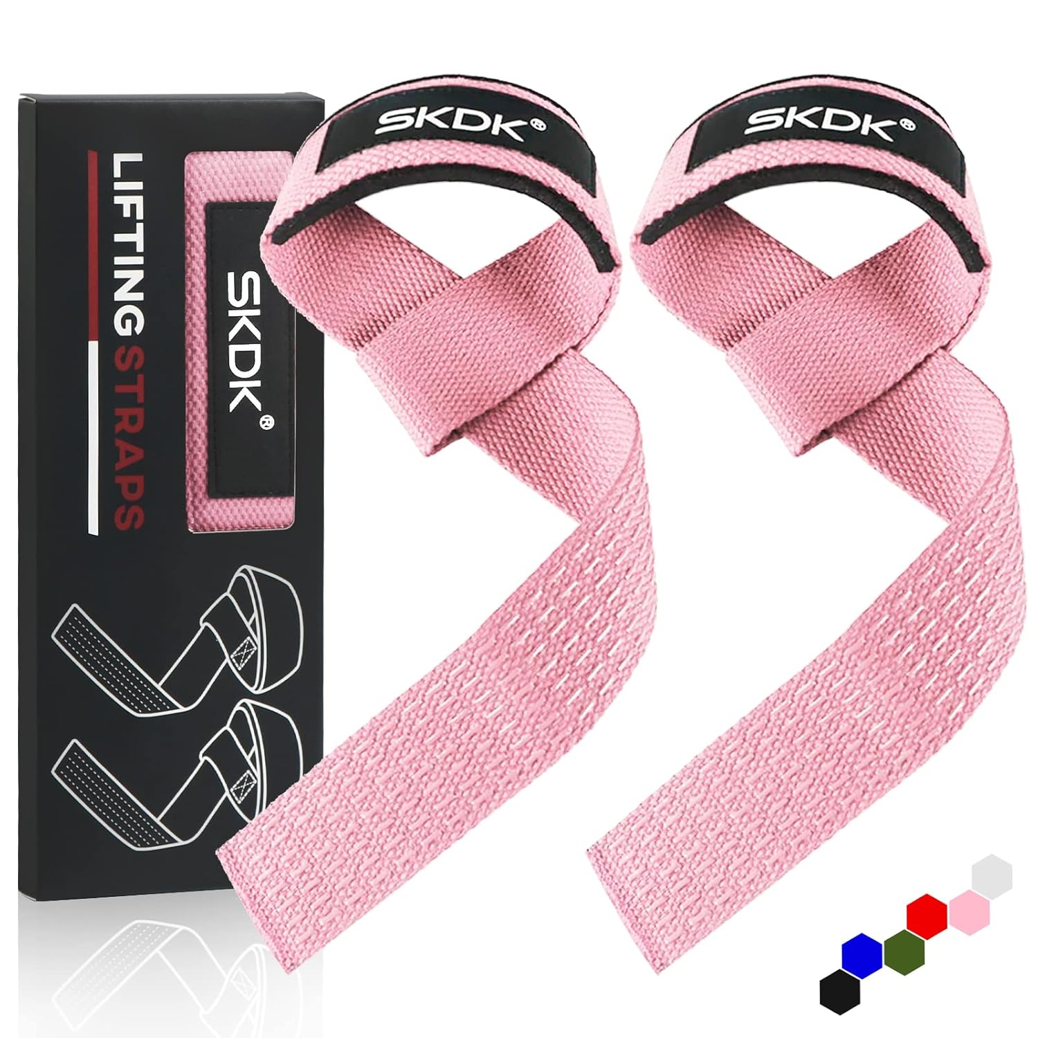 SKDK Correas de levantamiento de silicona antideslizante ,Straps Para Gym, Levantamiento de Pesas,muñequeras gym straps para gym mujer, hombres, levantamiento de pesas,...