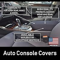 Vista 2 de Auto Console Covers - Se adapta a la cubierta del reposabrazos de la consola central Nissan Pathfinder 2013-2021 de tela de neopreno impermeable