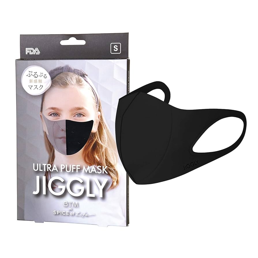 ULTRA PUFF MASK JIGGLY Lサイズ グレー/ネイビー180枚 ウルトラ