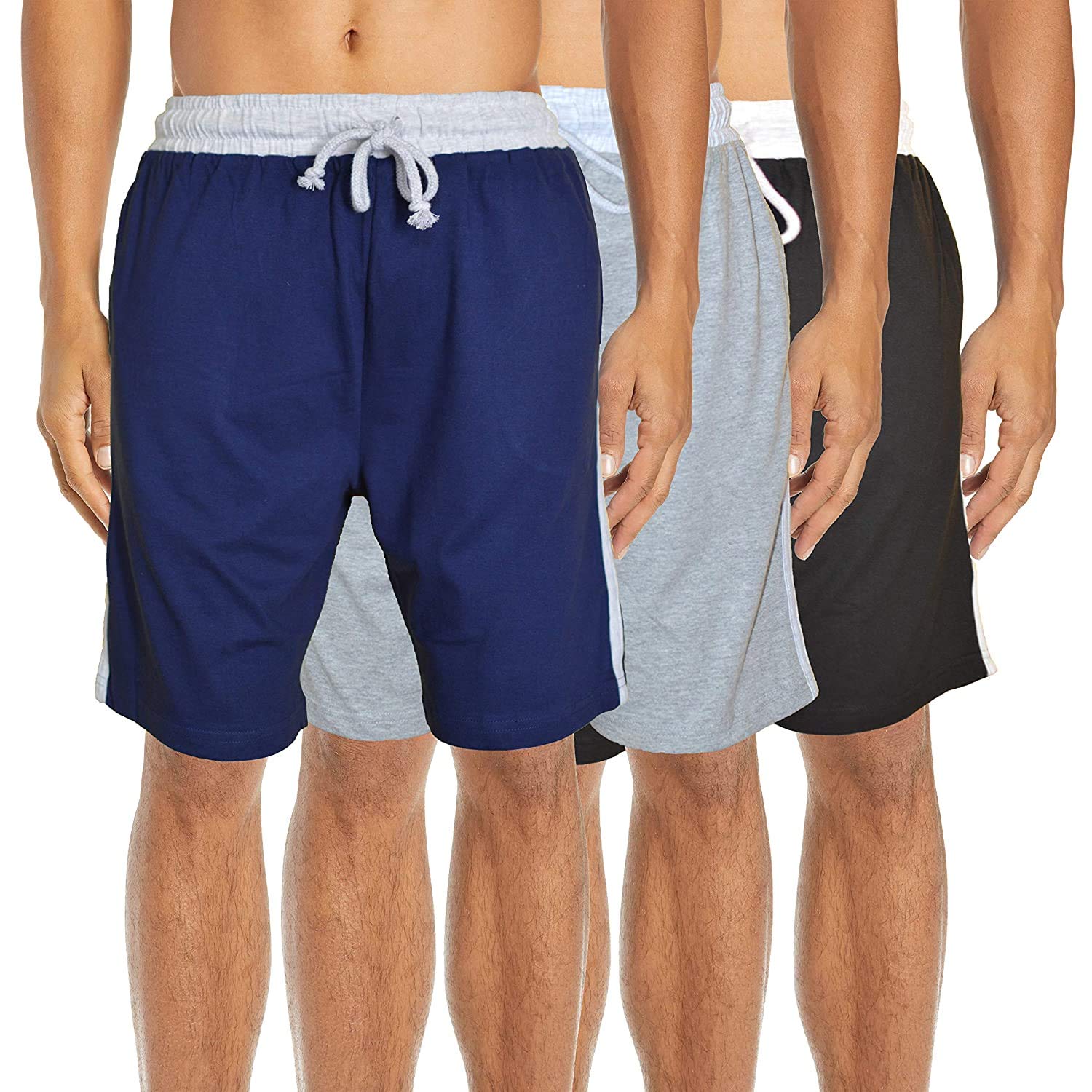 Mens Shorts Premium Cotton BioWashed-Pack of 3