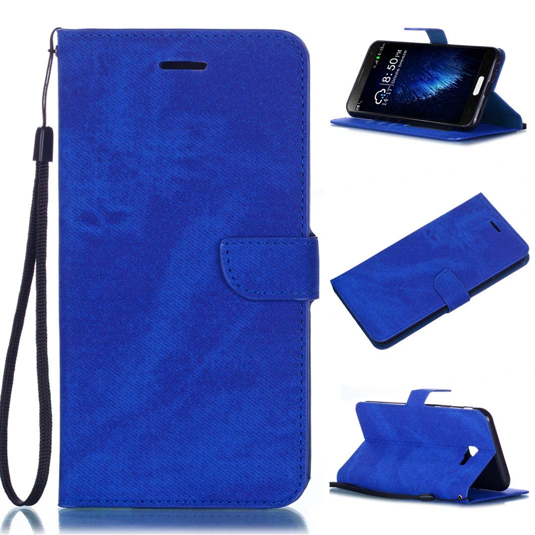 Galaxy J4 Plus Wallet Case, Samsung Galaxy J4 Plus Flip Leather Cover, LolStore PU Leather Phone Cover Kickstand Case with Card Holder Card Slot Stand Magnetic Closure Wallet Slim Back Cover, Blue