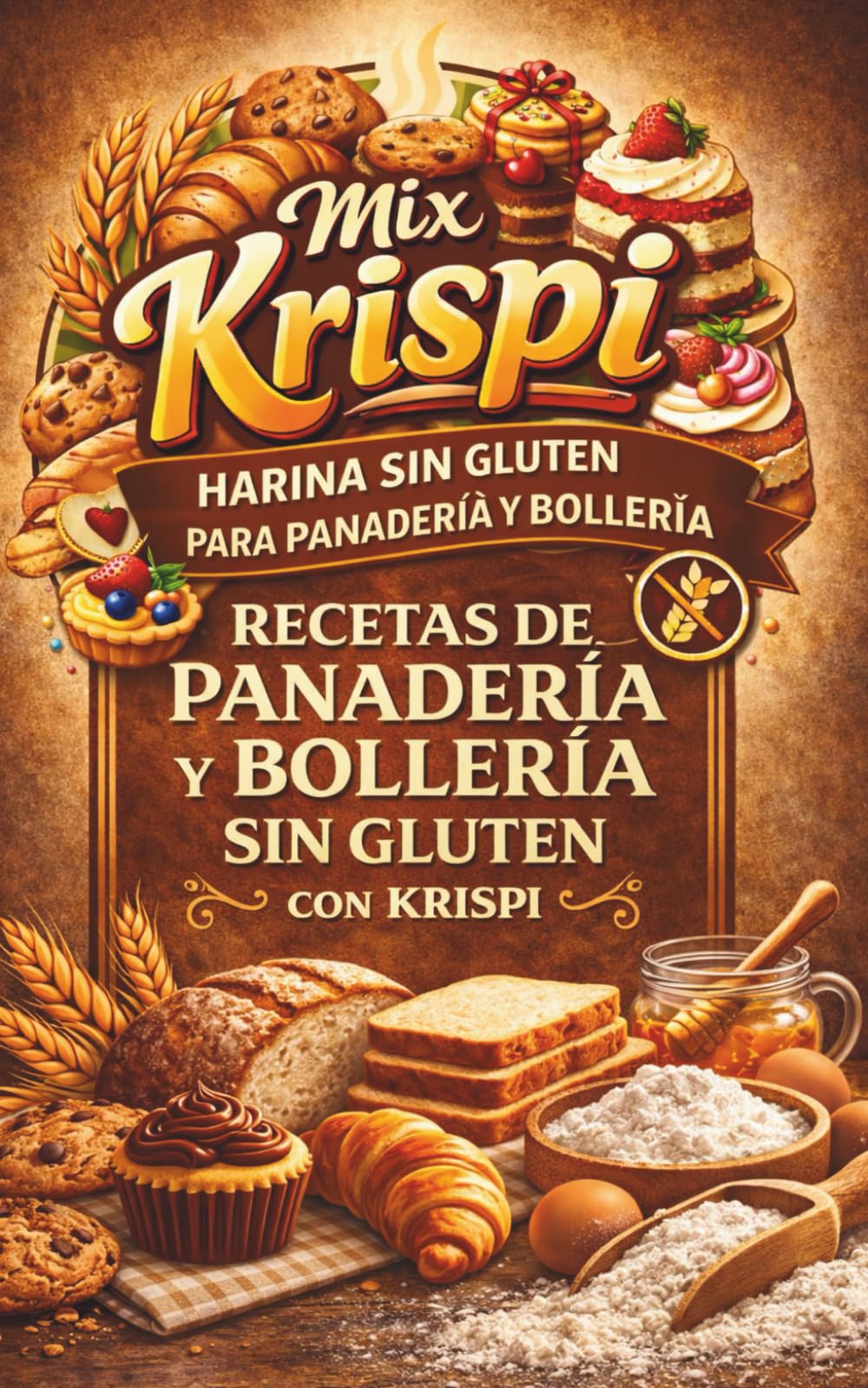 Recetas de panadería y bollería sin gluten con KRISPI