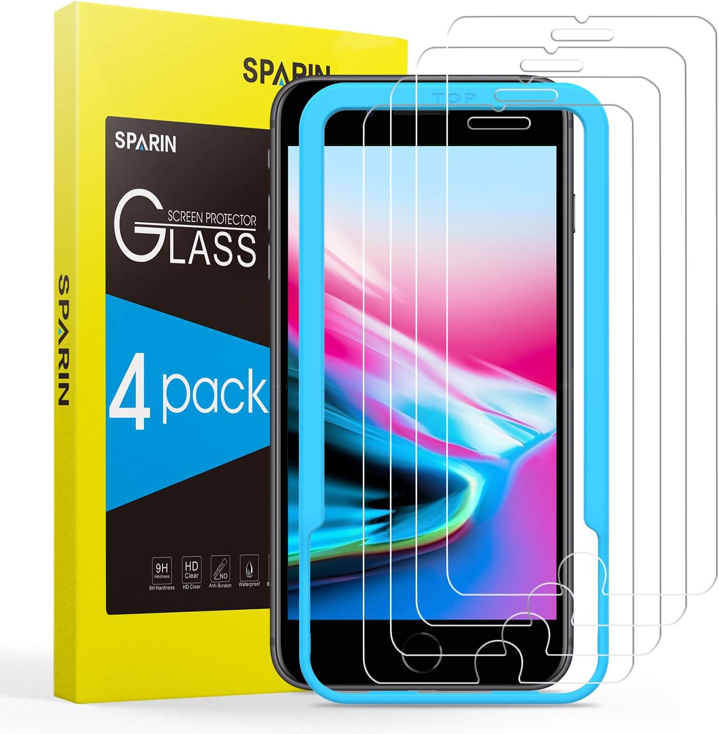 vetro di sicurezza per iphone 8