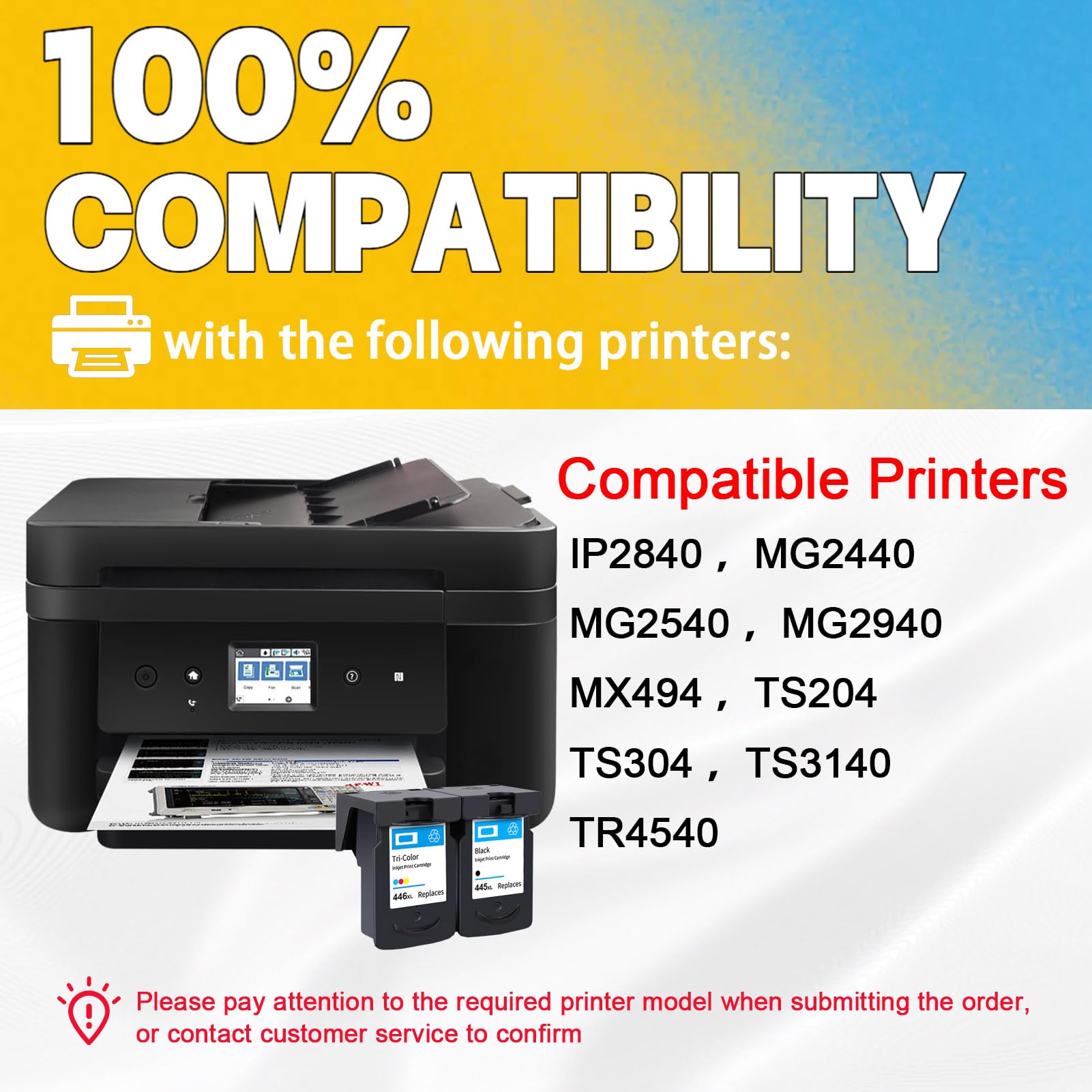 Canon - KO Amazon.com: PG-445XL CL-446XL Ink Cartridges Compatible for