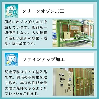 Amazon｜羽毛布団 ダブル ハンガリー産 ホワイト マザー グース