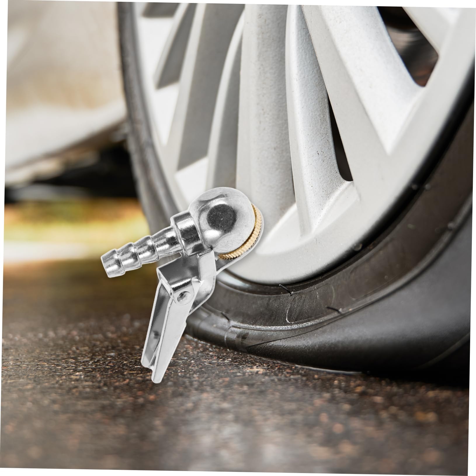 HAPINARY 2pcs Locking Tire Chuck Durable Air Inflator Accessory for Automotive Use Lightweight and Portable Design for Car Tires High Hardness Secure Fit