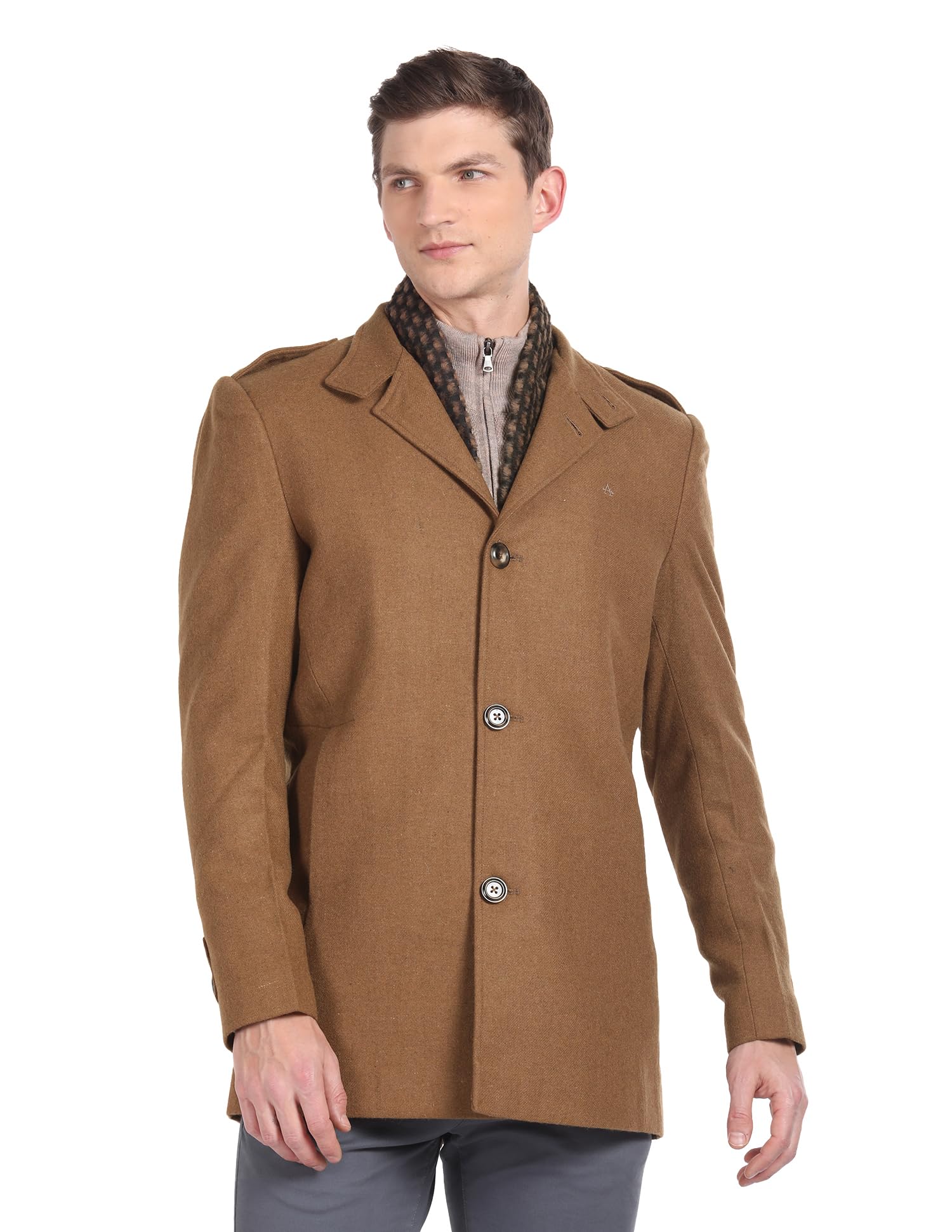 arrow Men's Cotton Crop A-Line Coat-picture-12