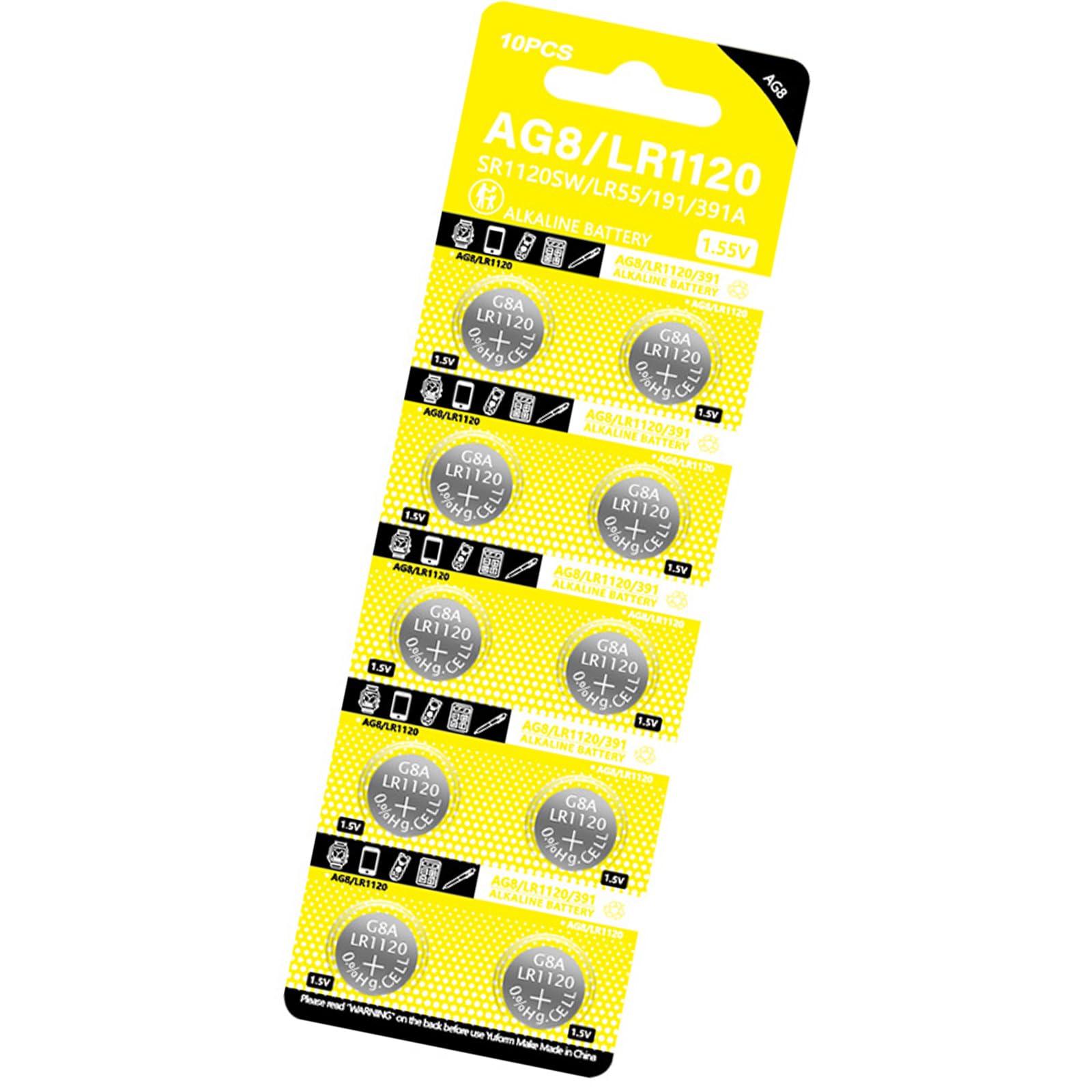 Amazon.co.jp: HeroNeo コイン電池 10個/シート LR1120 AG8 ボタン電池 1.5V 大容量 コイン電池 リモコン  おもちゃ 電子機器用 : 家電＆カメラ