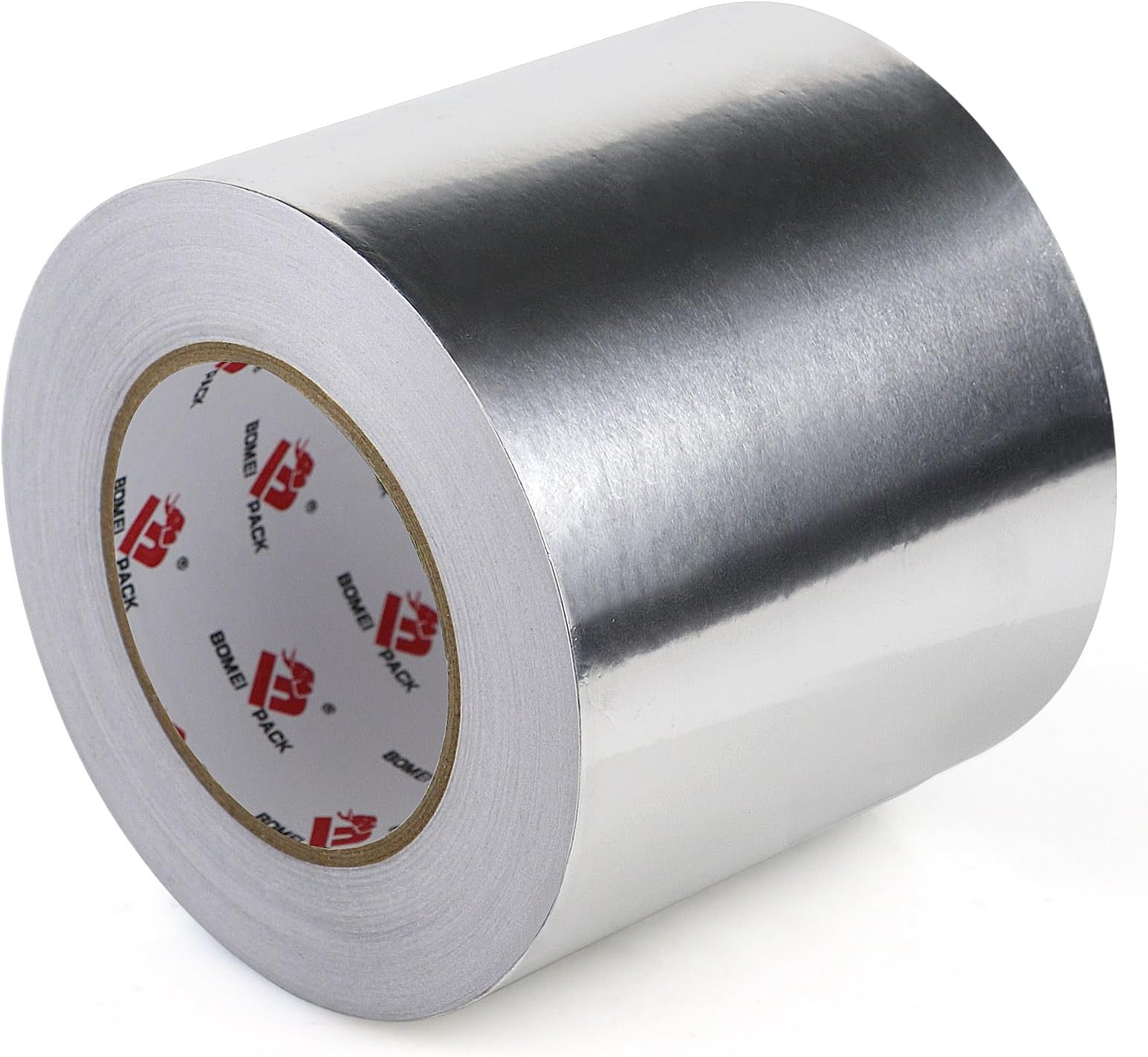 BOMEI PACK Aluminum Foil Tape,Heavy Duty Metal Duct Tape,High Temperature Silver Tape,Perfect for Sealing & Patching,HVAC,Air Ducts,Insulation and Metal Repair (5 Inch x 55 Yards)