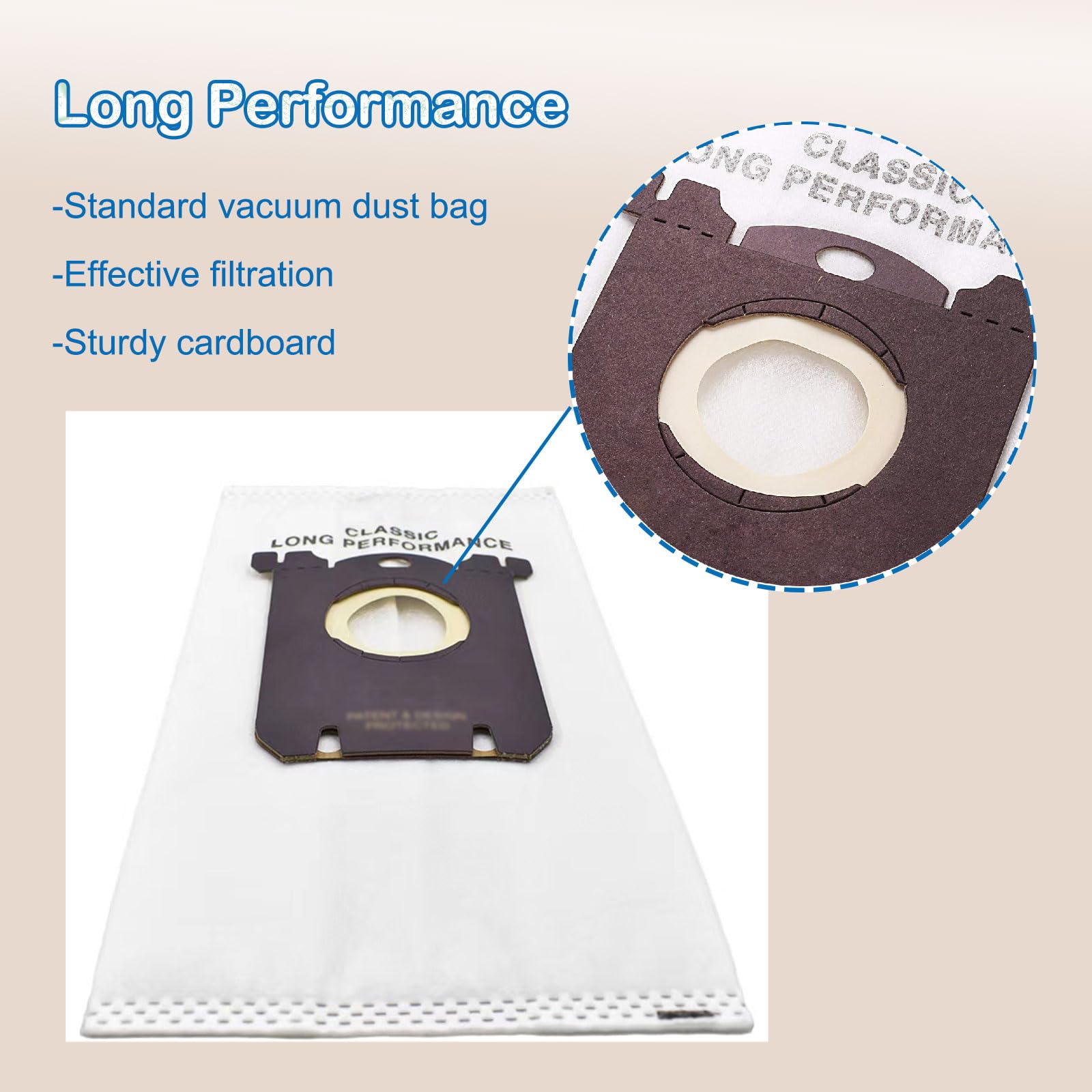 TeKeHom Sacchetti Di Ricambio Per Aspirapolvere Philips FC8021/03 S-Bag Classic, Confezione Da 10 - Foto 12