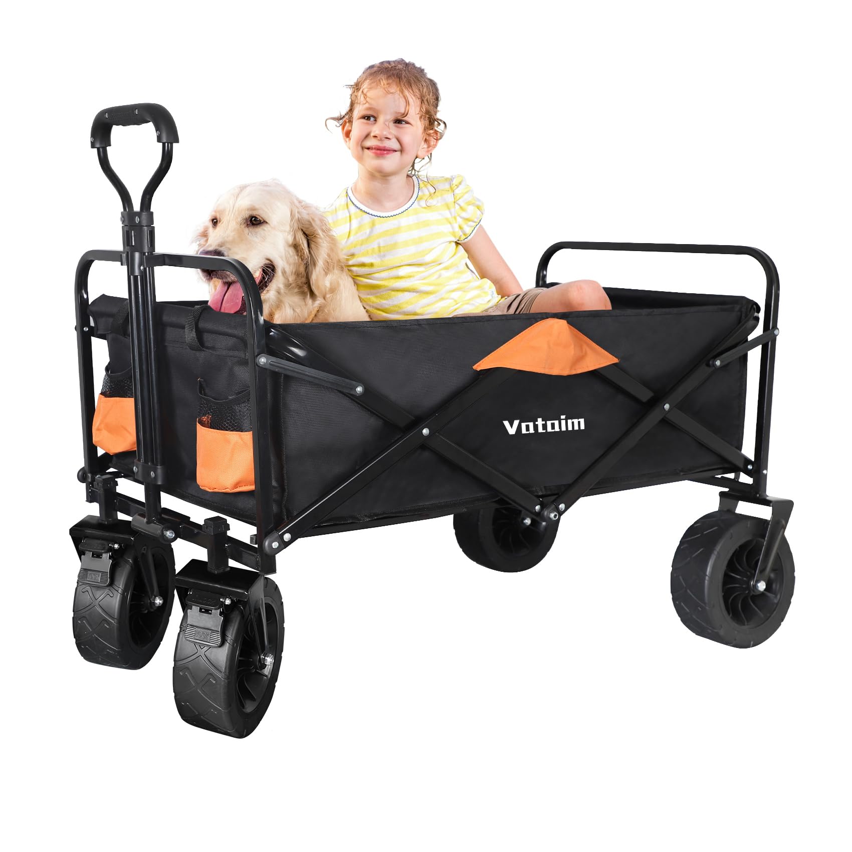 Buy Folding Wagon Collapsible Cart Heavy Duty Utility Garden Carts
