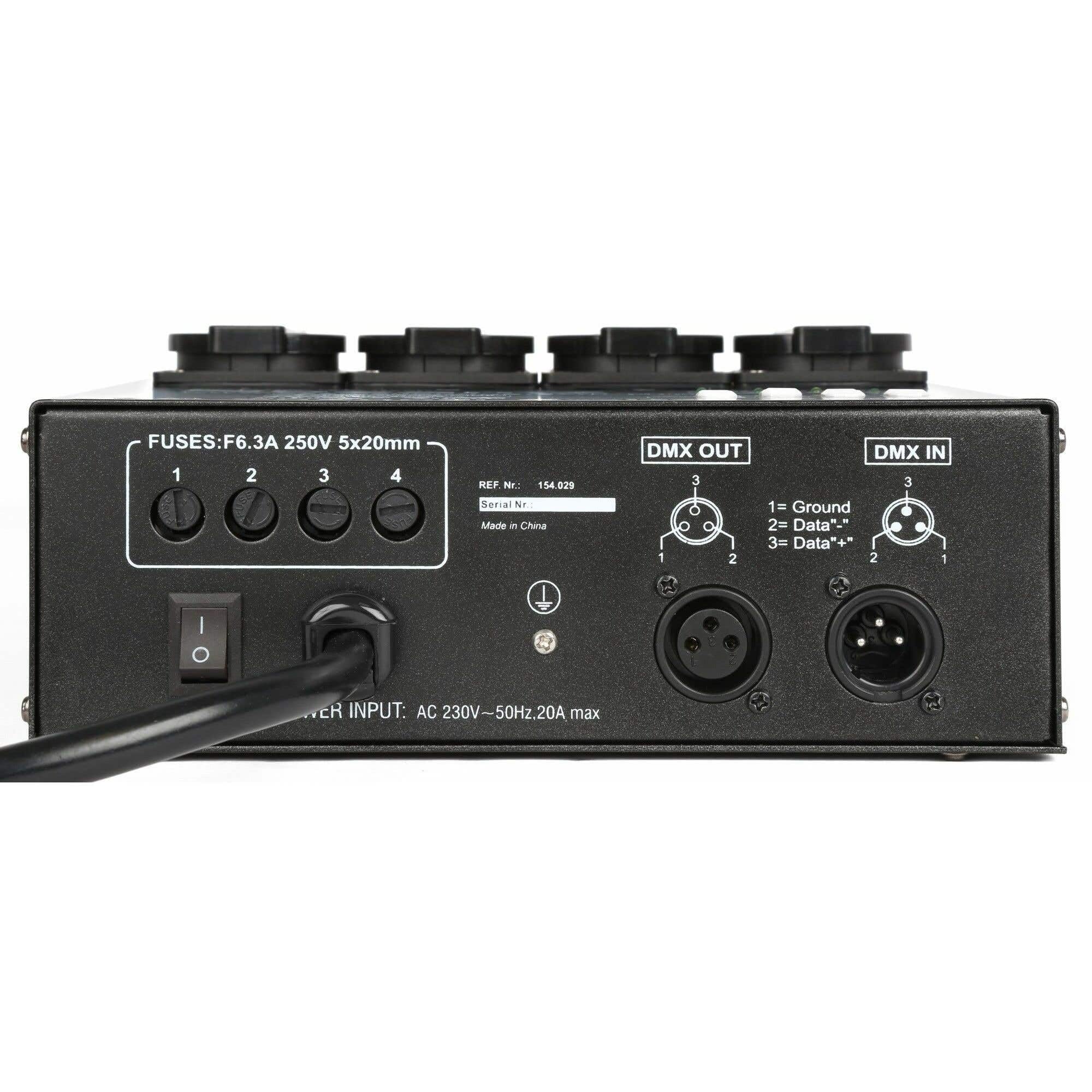 BeamZ DMX004DII - Contrôleur DMX, Commutateur d'Éclairage, 16 Programmes Intégrés, Vitesse de Poursuite Réglable, Idéal pour DJ Professionnels